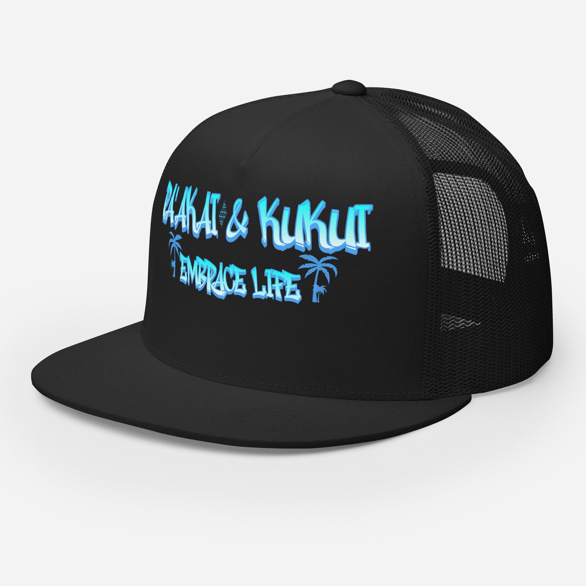 ʻŌlino Trucker Cap Trucker Hat Pa'akai & Kukui