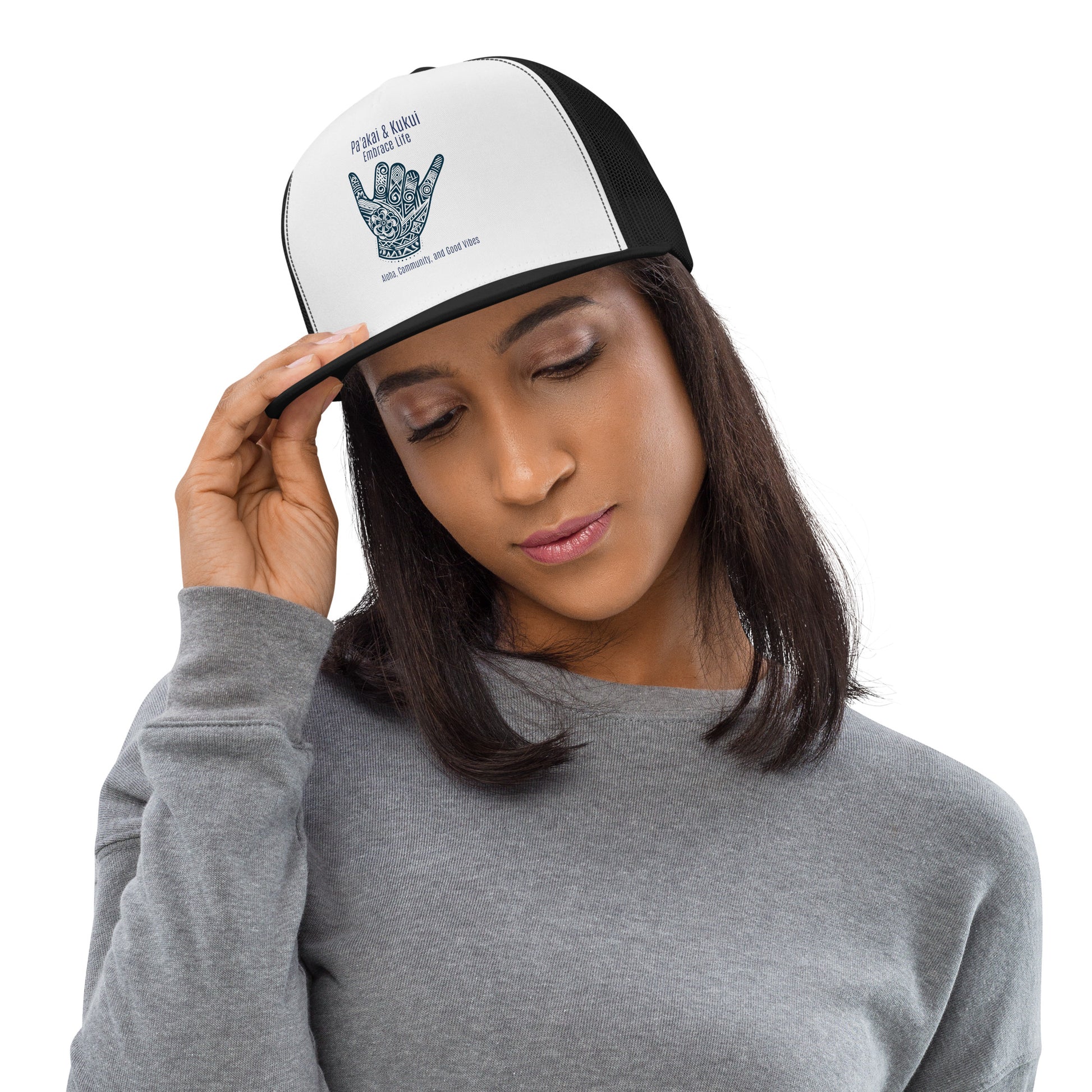 Shaka Trucker Cap Trucker Hat Pa'akai & Kukui