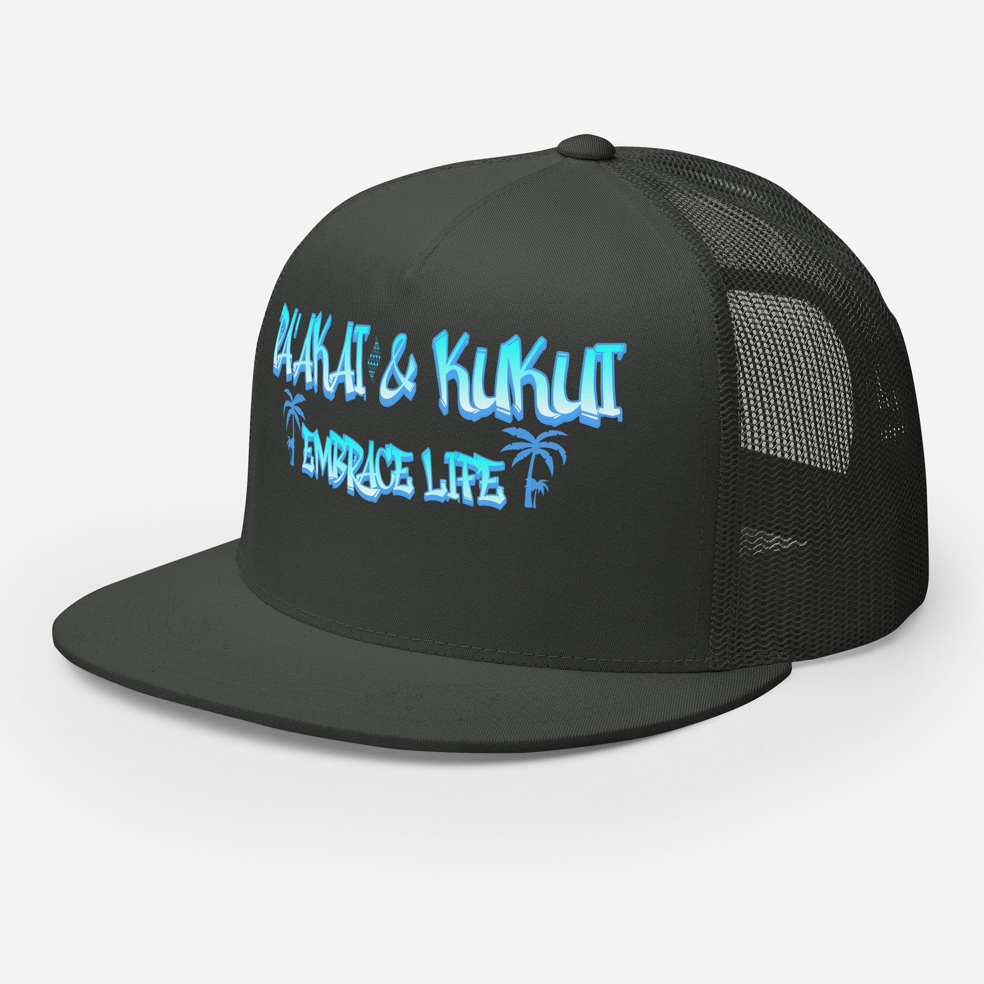 ʻŌlino Trucker Cap Trucker Hat Pa'akai & Kukui