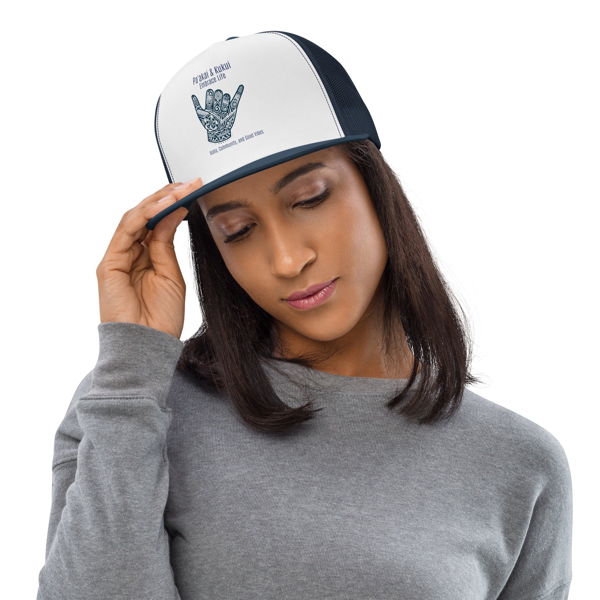Shaka Trucker Cap Trucker Hat Pa'akai & Kukui