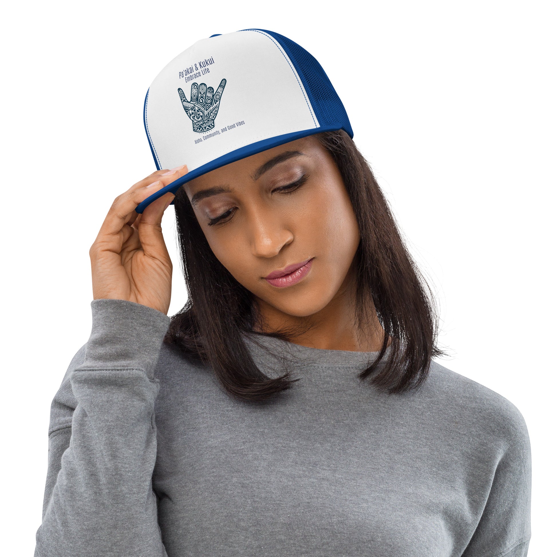 Shaka Trucker Cap Trucker Hat Pa'akai & Kukui