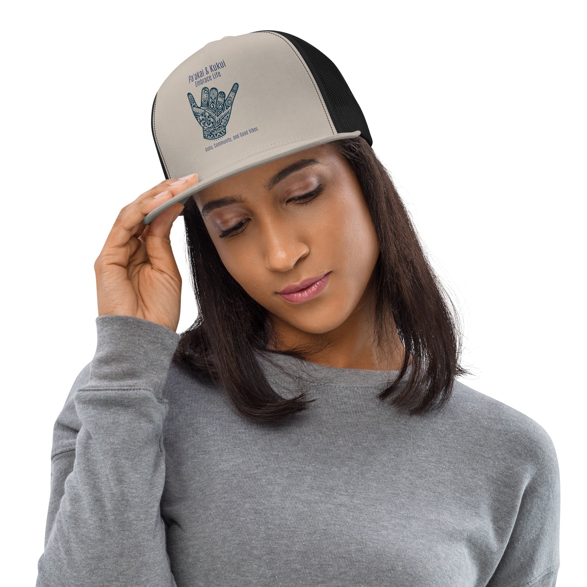 Shaka Trucker Cap Trucker Hat Pa'akai & Kukui