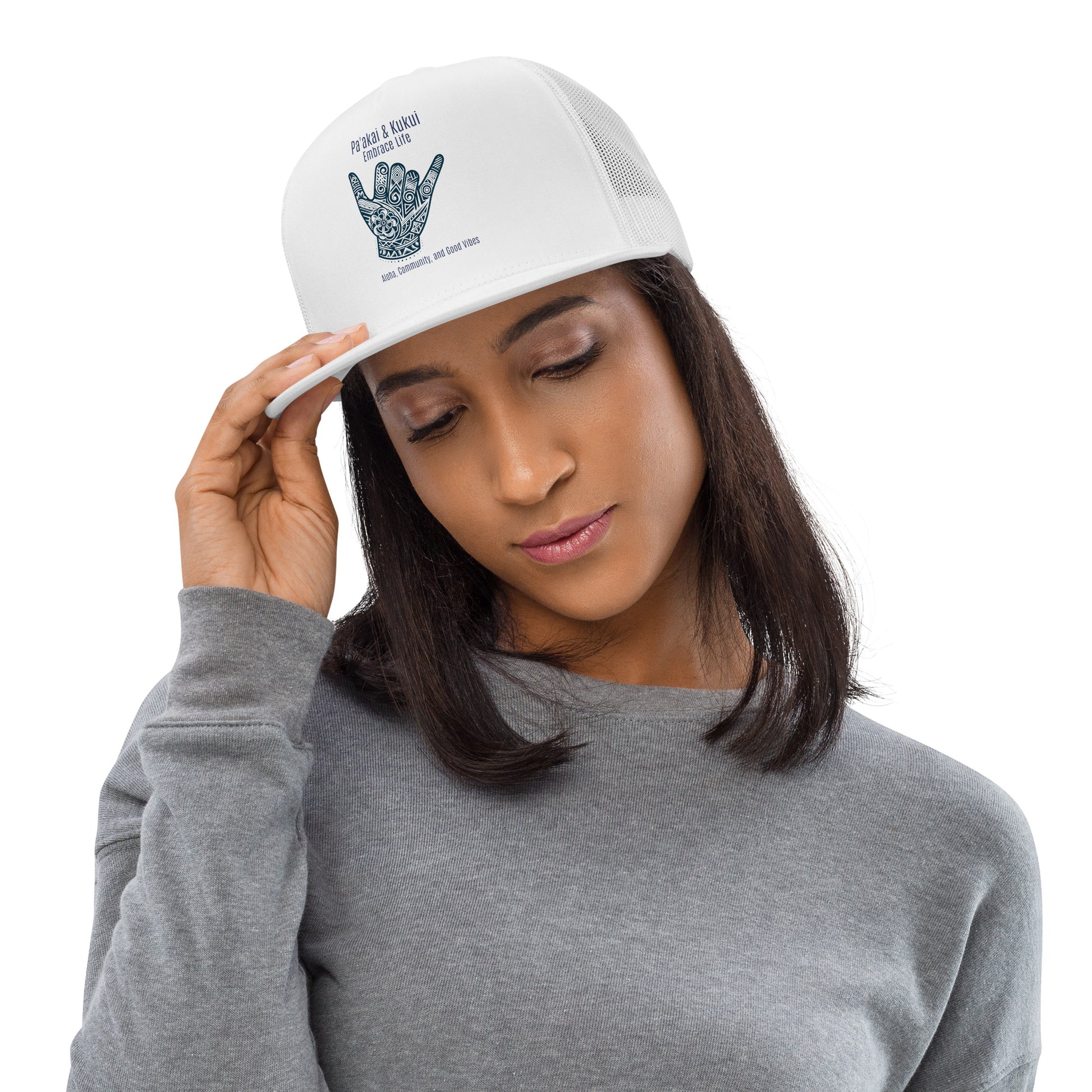Shaka Trucker Cap Trucker Hat Pa'akai & Kukui