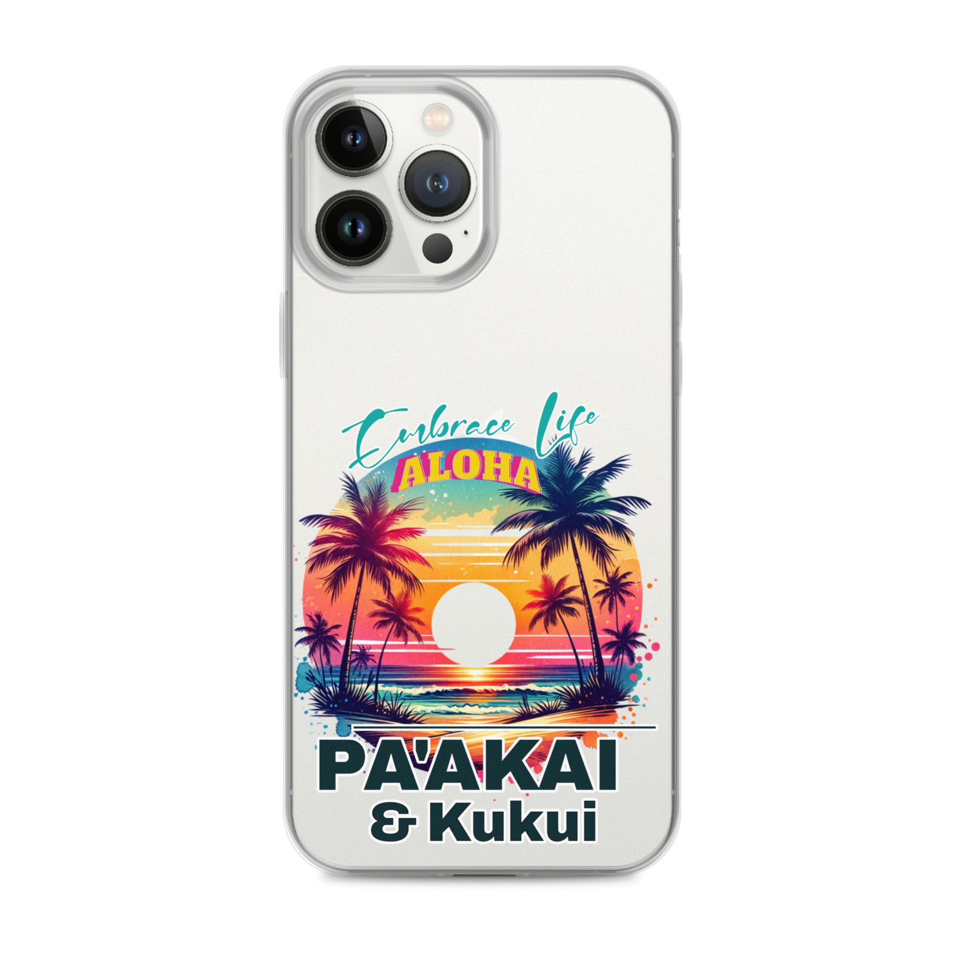 Aloha Style Clear Case for iPhone® iPhone Case Pa'akai & Kukui iPhone 13 Pro Max
