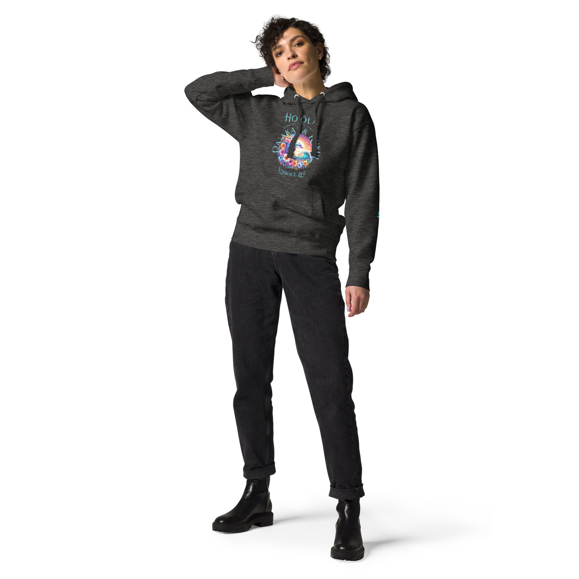 Ho'ōla (To Give Life, To Heal, To Rivive) Hoodie Pullover Hoodie Pa'akai & Kukui