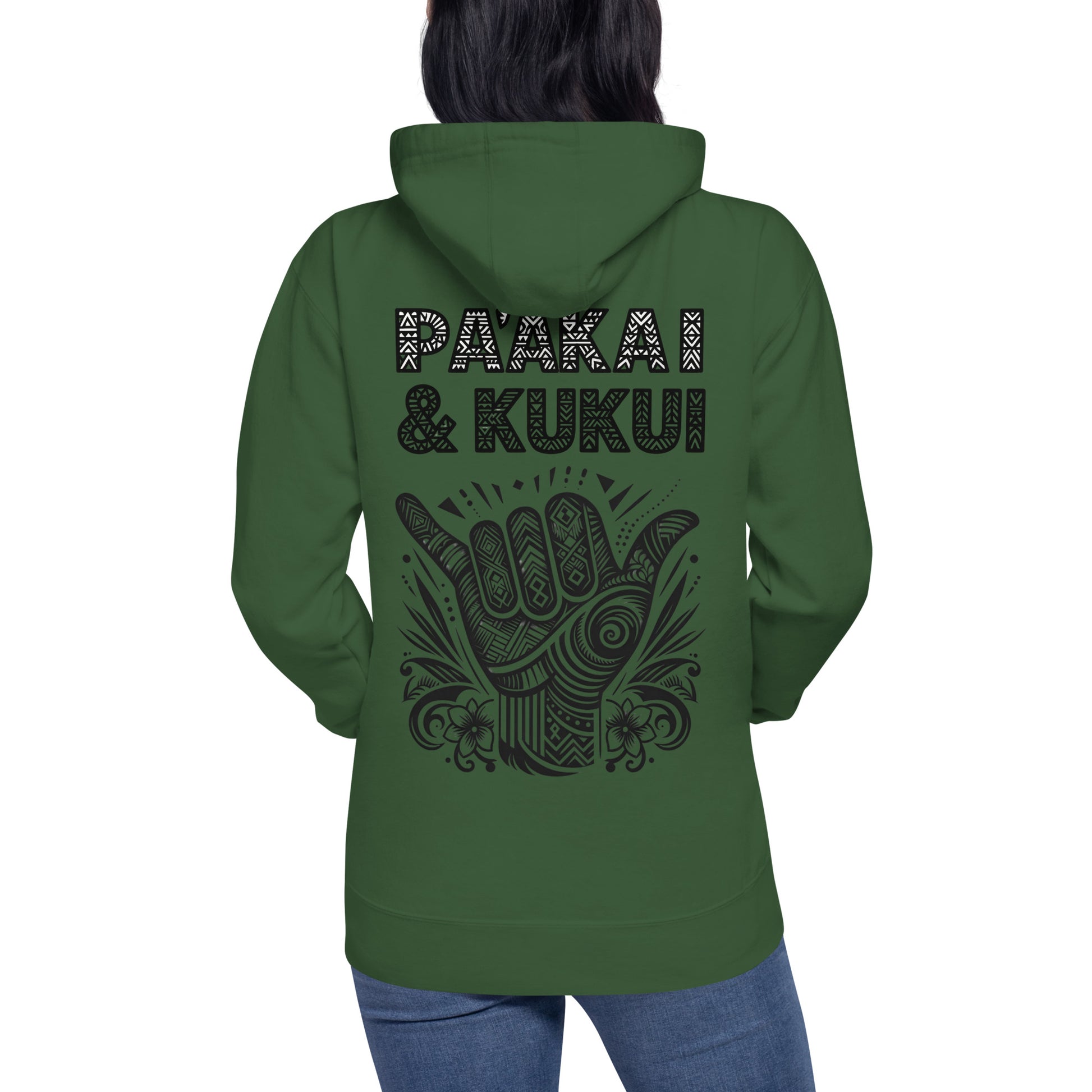 Tribal Shaka Hoodie Pullover Hoodie Pa'akai & Kukui