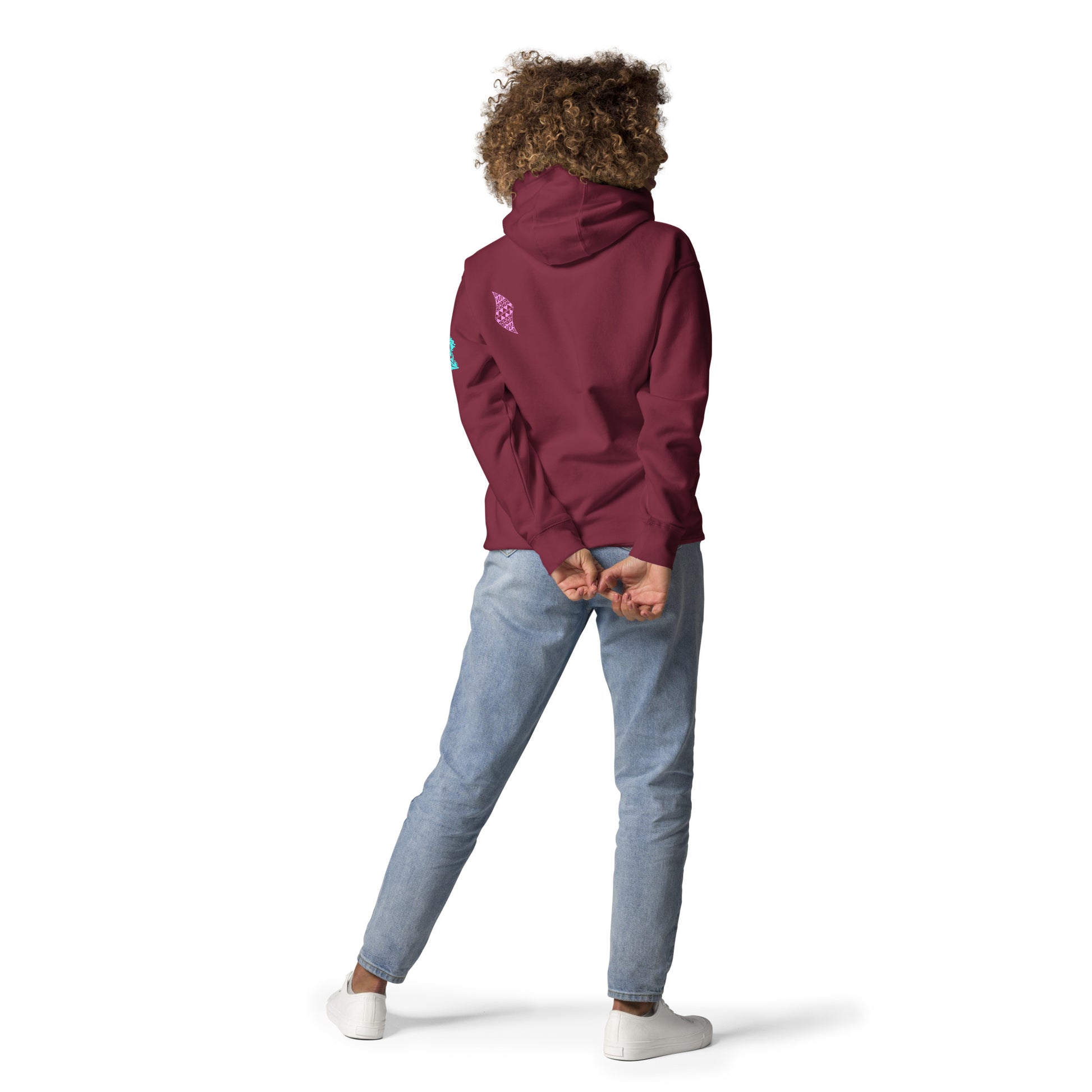 Nāia ʻUhane Hoodie Pullover Hoodie Pa'akai & Kukui