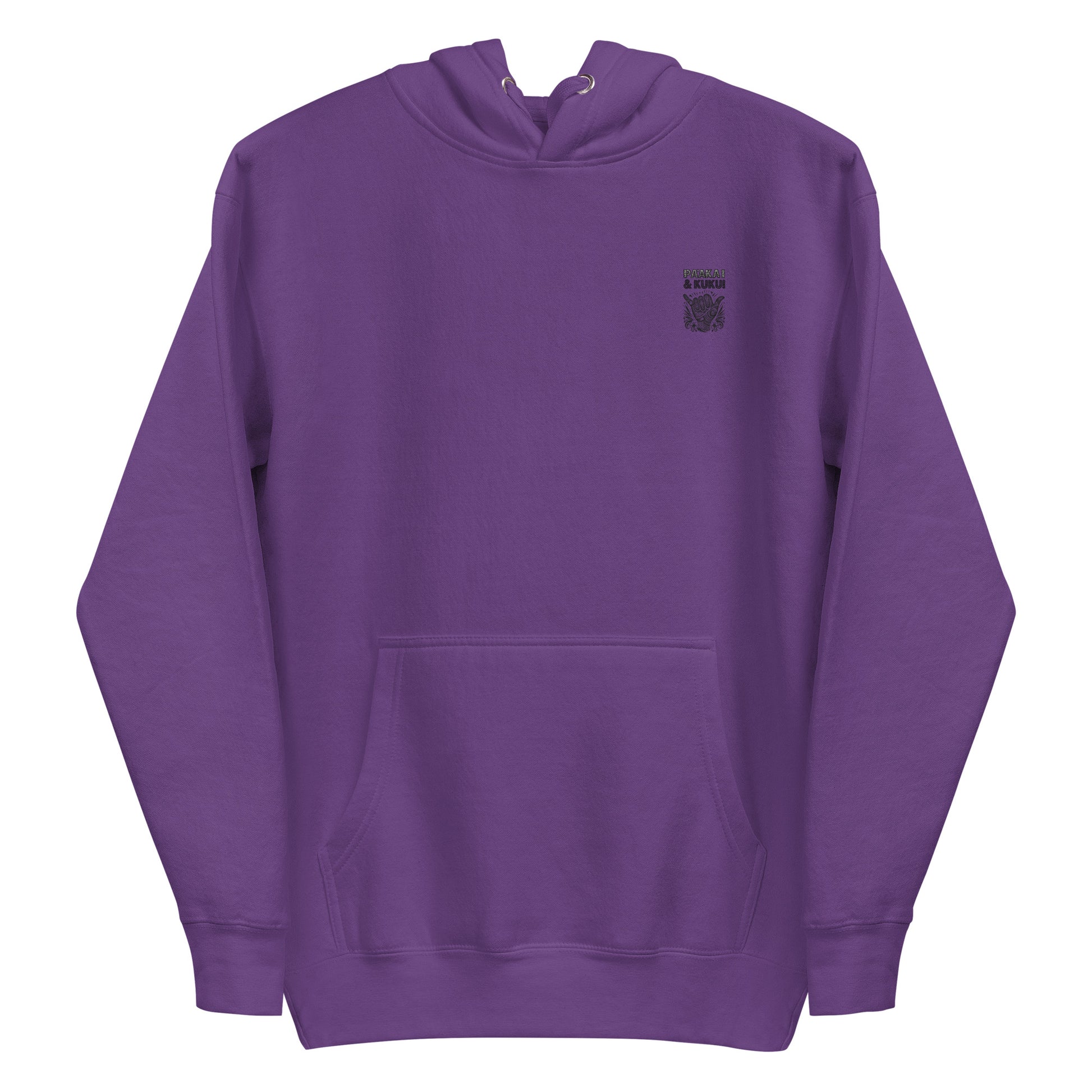 Tribal Shaka Hoodie Pullover Hoodie Pa'akai & Kukui Purple S