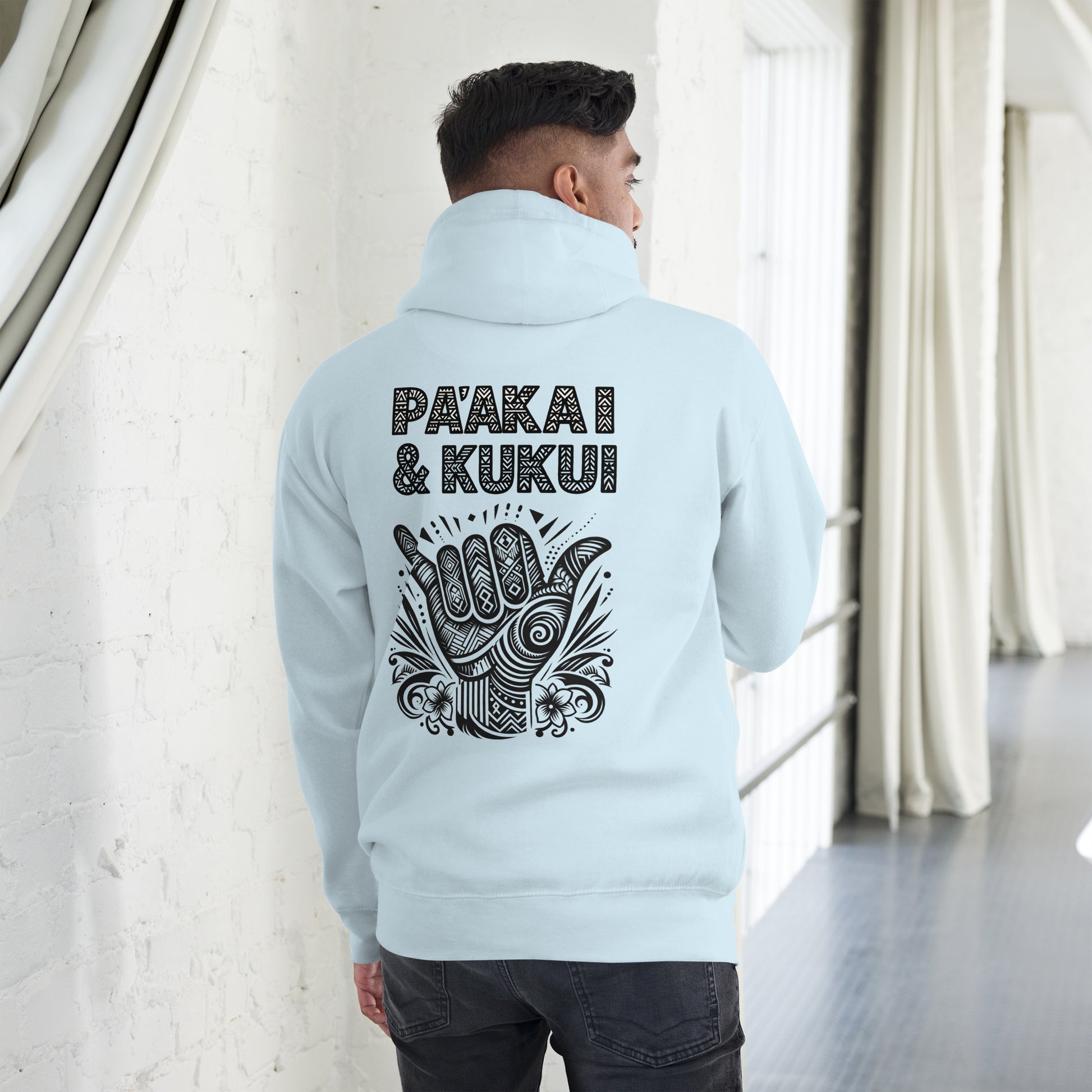 Tribal Shaka Hoodie Pullover Hoodie Pa'akai & Kukui