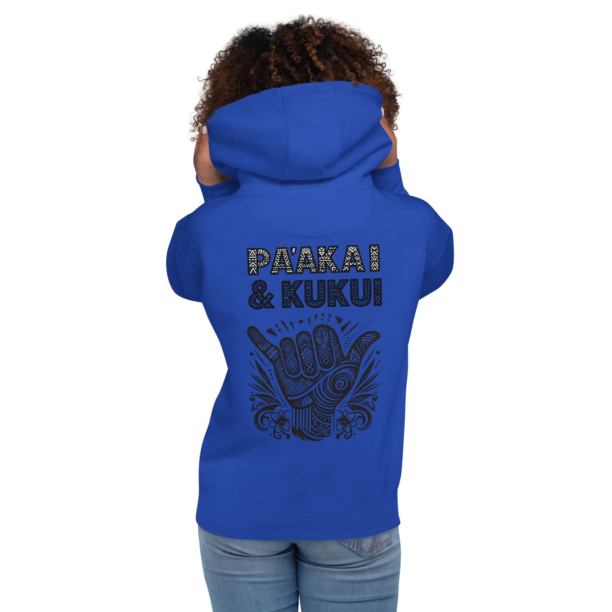 Tribal Shaka Hoodie Pullover Hoodie Pa'akai & Kukui