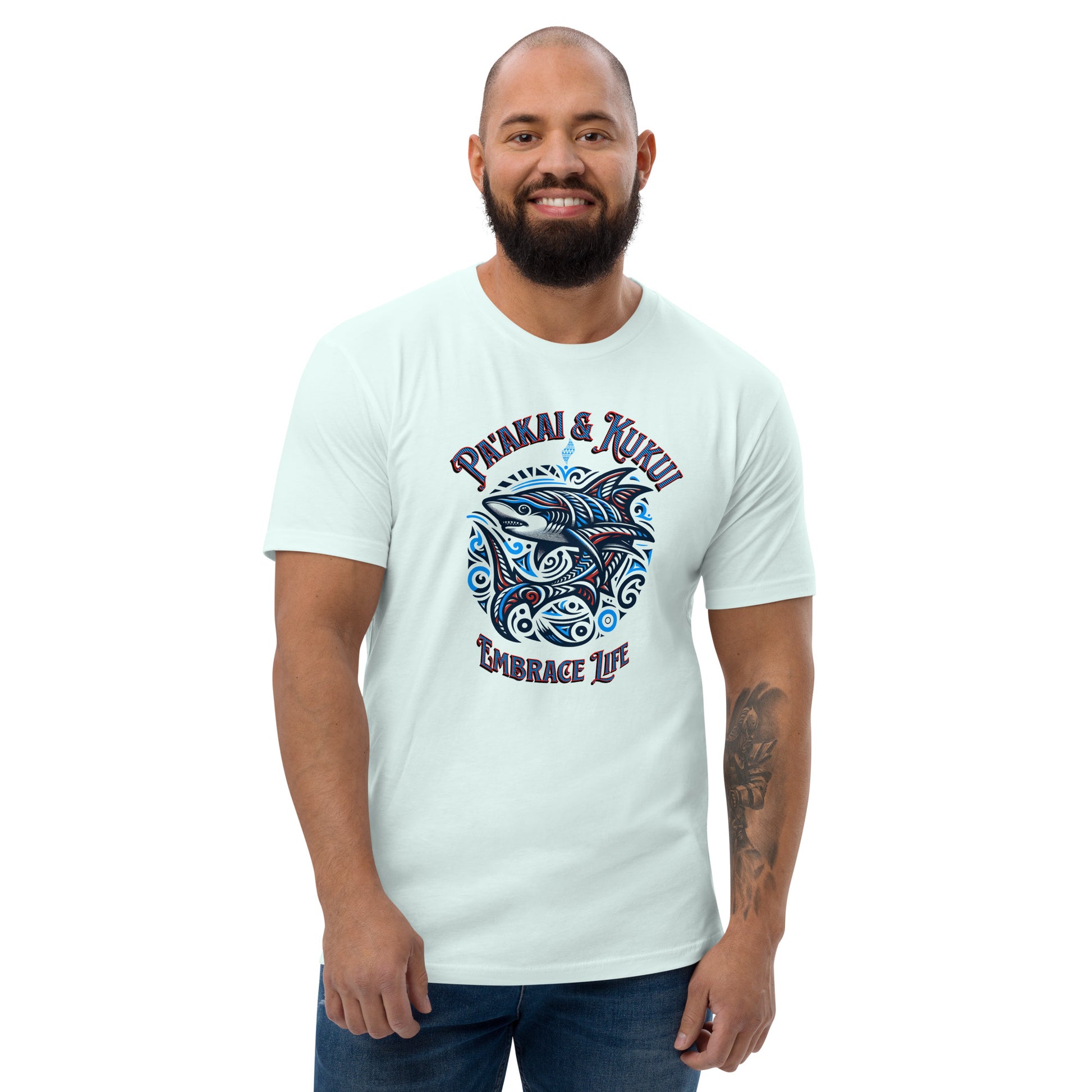 Tribal Shark Short Sleeve T-shirt T-shirt Pa'akai & Kukui