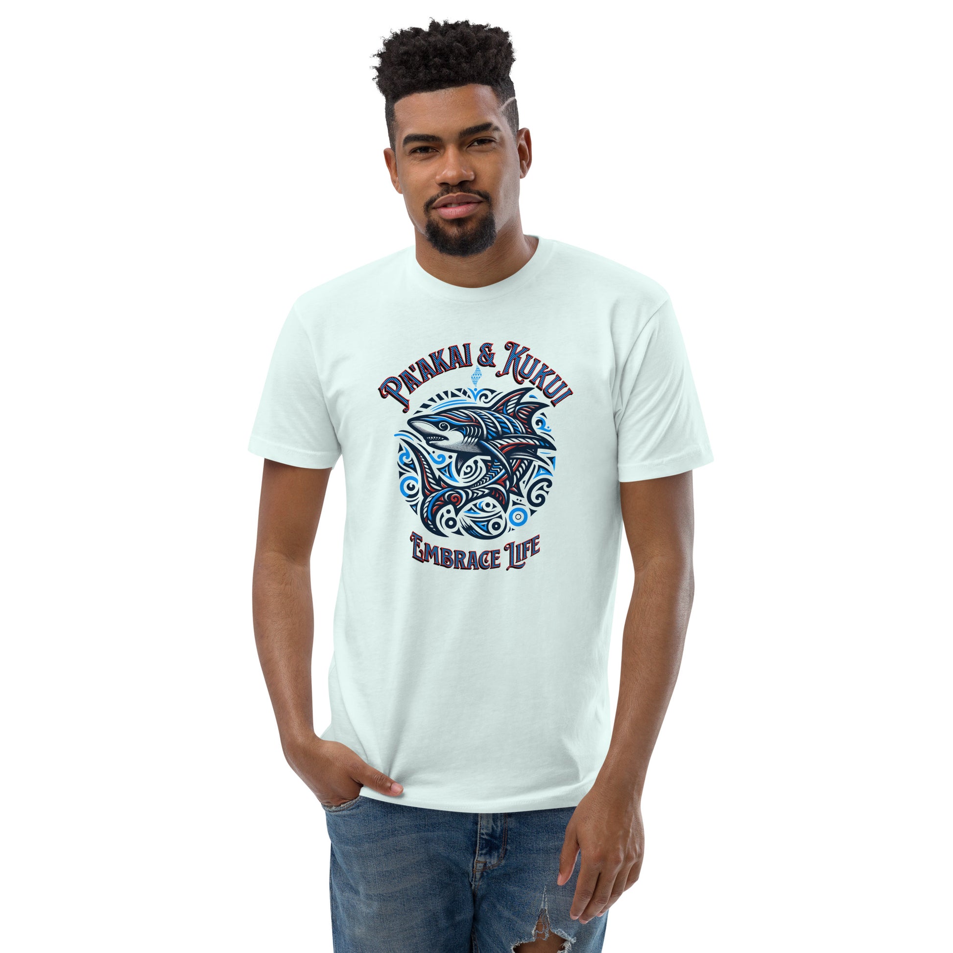 Tribal Shark Short Sleeve T-shirt T-shirt Pa'akai & Kukui