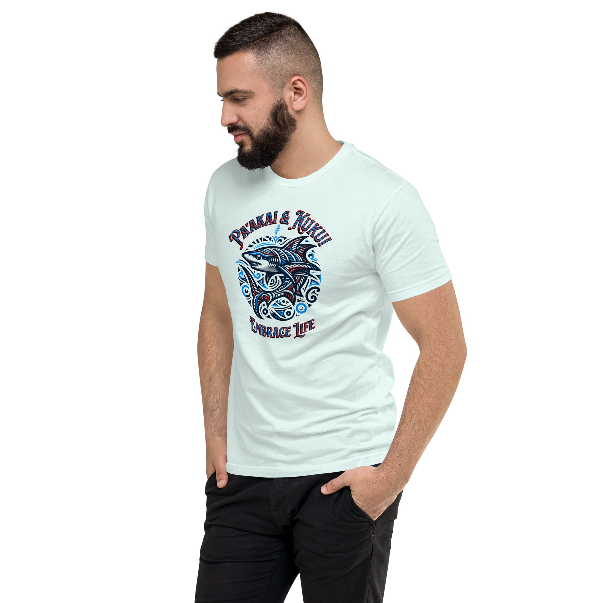 Tribal Shark Short Sleeve T-shirt T-shirt Pa'akai & Kukui