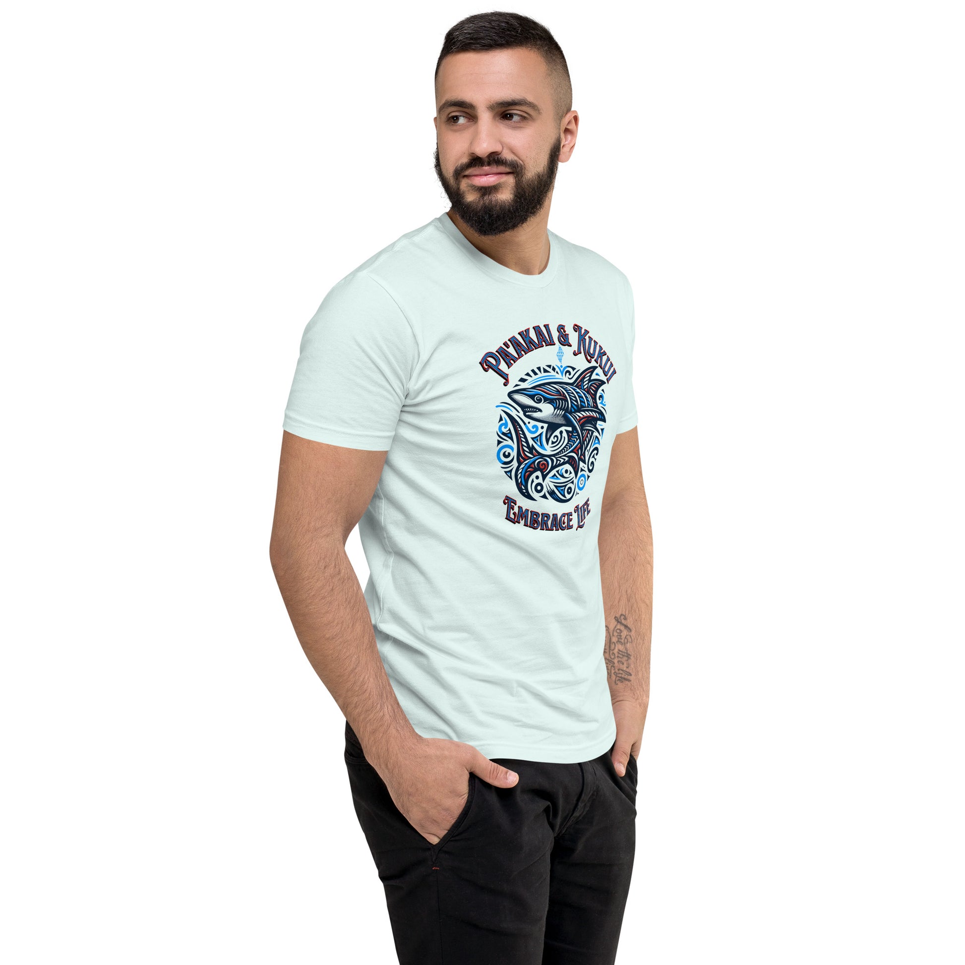 Tribal Shark Short Sleeve T-shirt T-shirt Pa'akai & Kukui