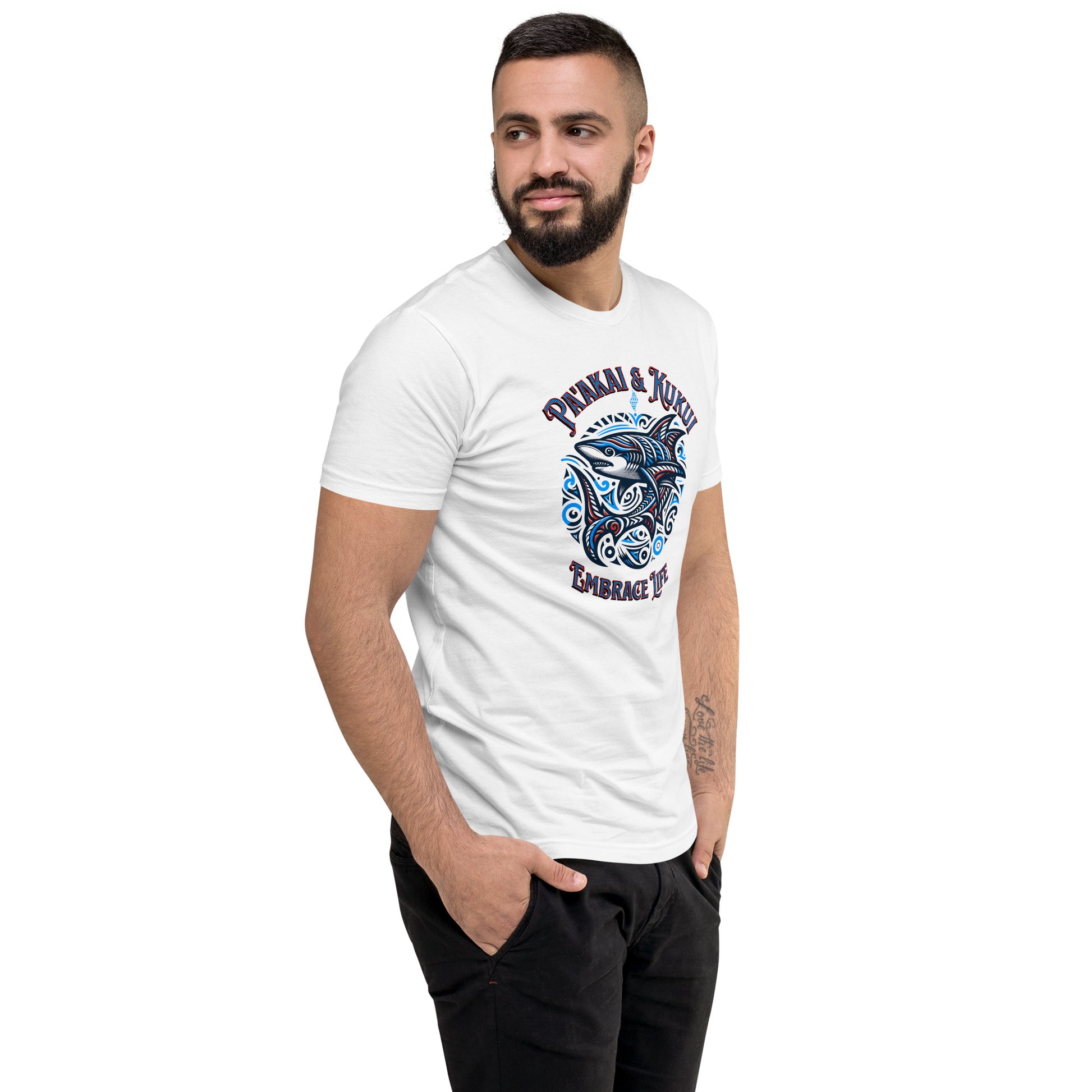 Tribal Shark Short Sleeve T-shirt T-shirt Pa'akai & Kukui