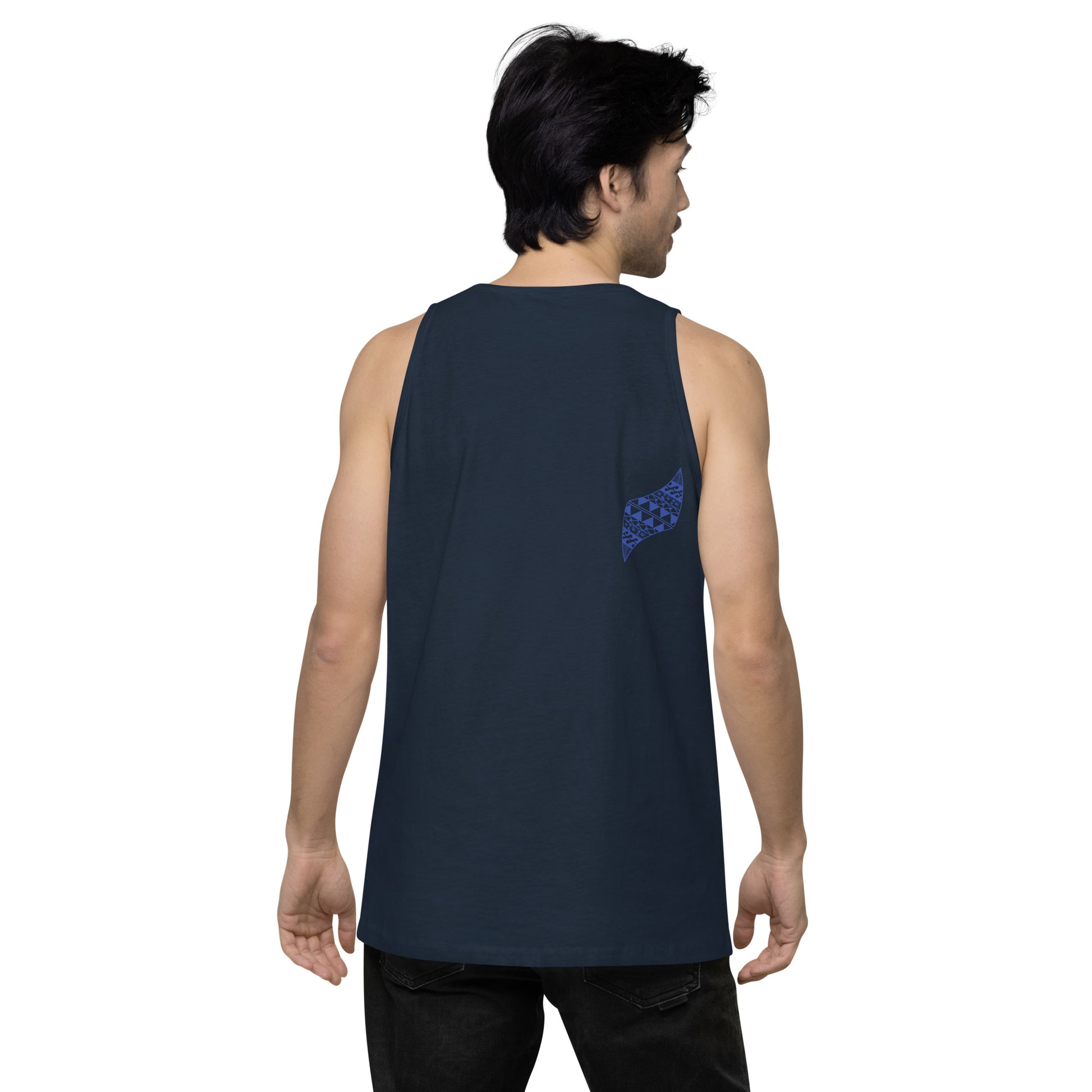 Aloha Vibes (Blue) Men’s premium tank top Tank Top Pa'akai & Kukui