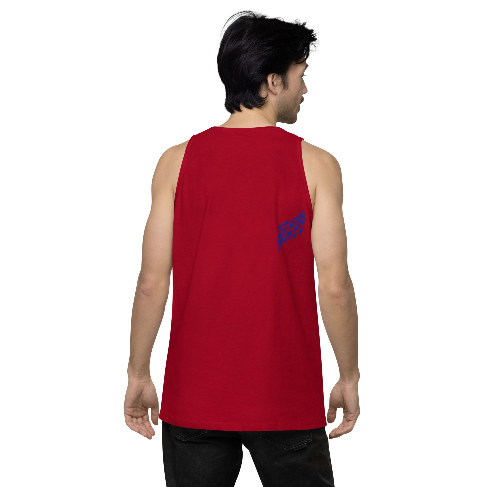 Aloha Vibes (Blue) Men’s premium tank top Tank Top Pa'akai & Kukui
