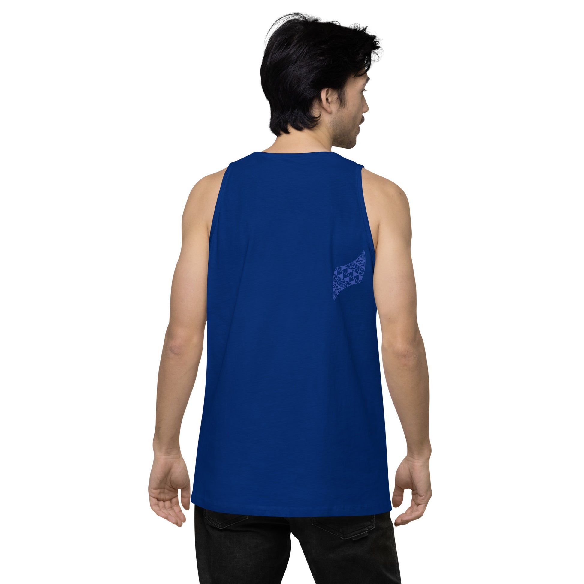 Aloha Vibes (Blue) Men’s premium tank top Tank Top Pa'akai & Kukui