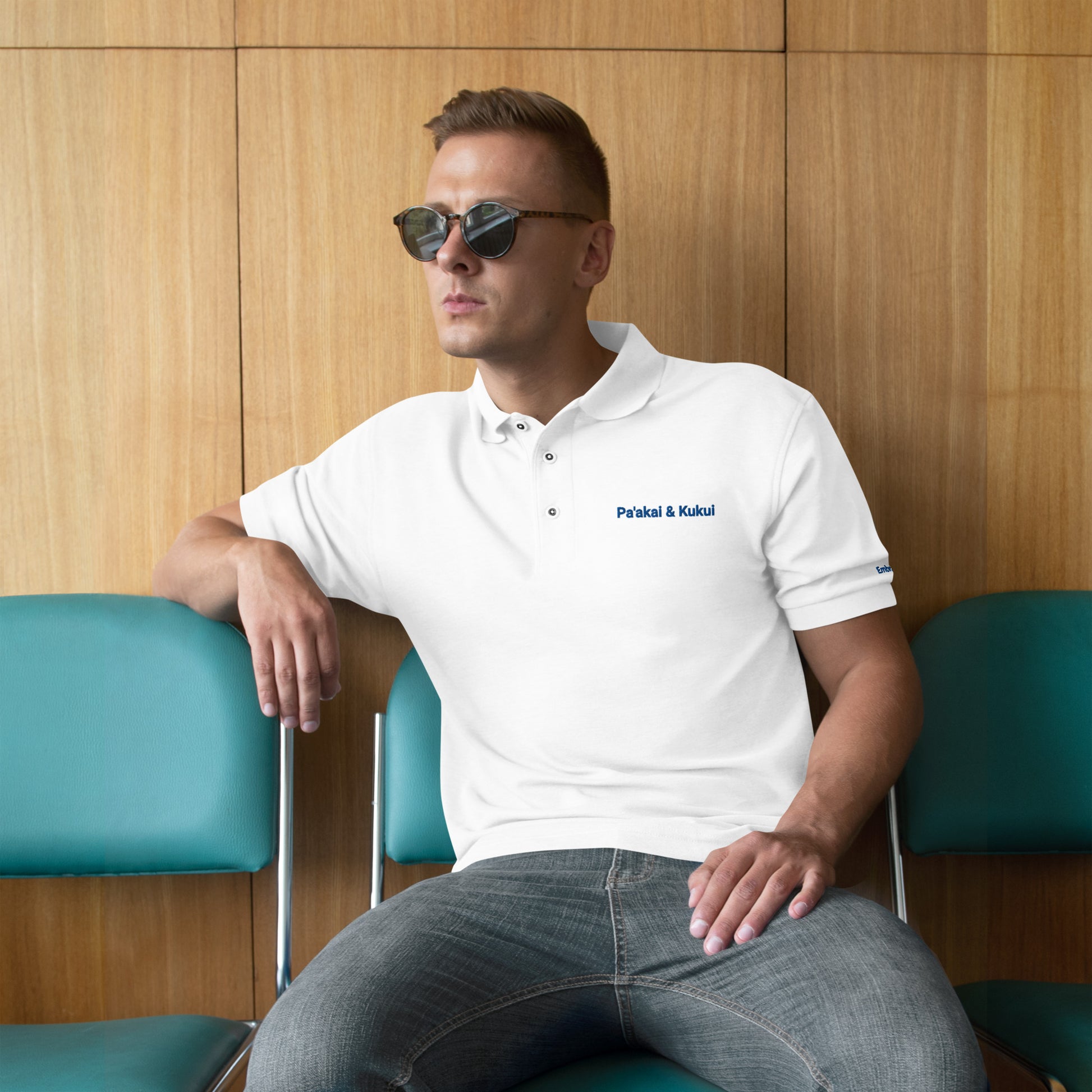 Pa'akai & Kukui Men's Premium Polo Polo Pa'akai & Kukui White S