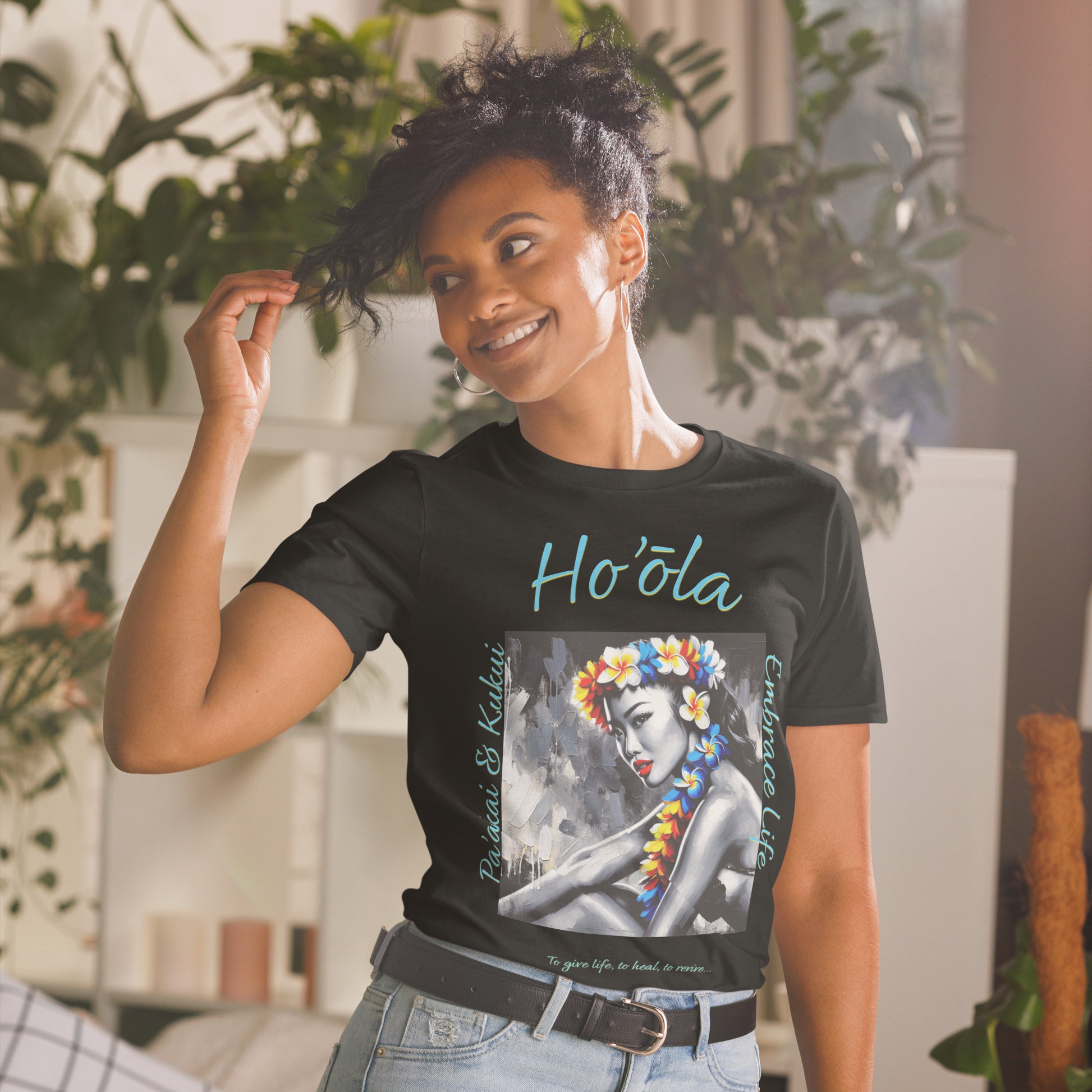 Aloha Wahine Hawai'i T-Shirt T-shirt Pa'akai & Kukui