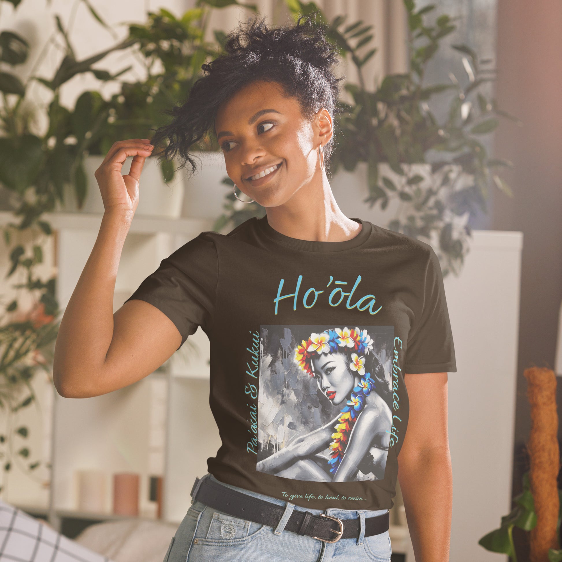 Aloha Wahine Hawai'i T-Shirt T-shirt Pa'akai & Kukui
