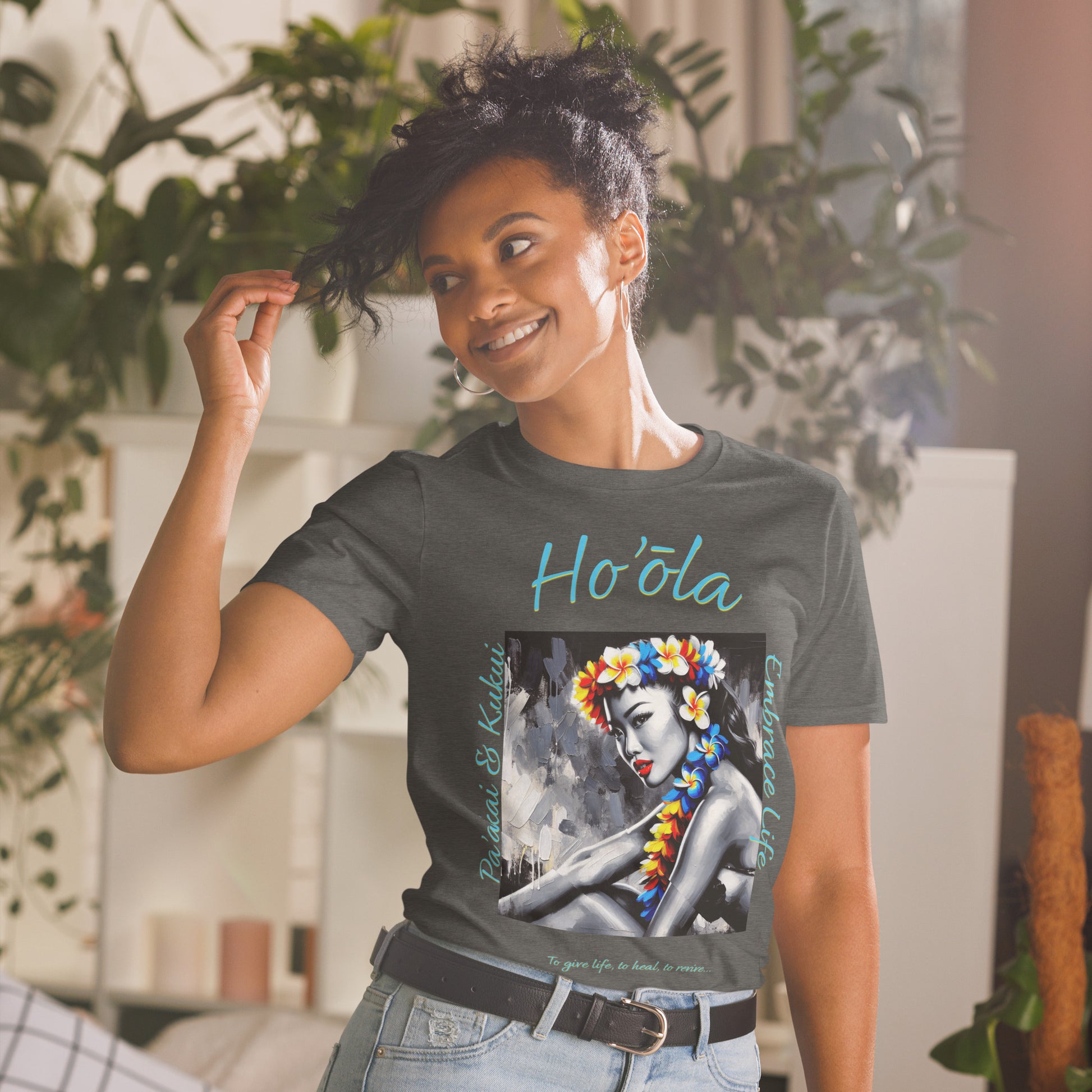 Aloha Wahine Hawai'i T-Shirt T-shirt Pa'akai & Kukui