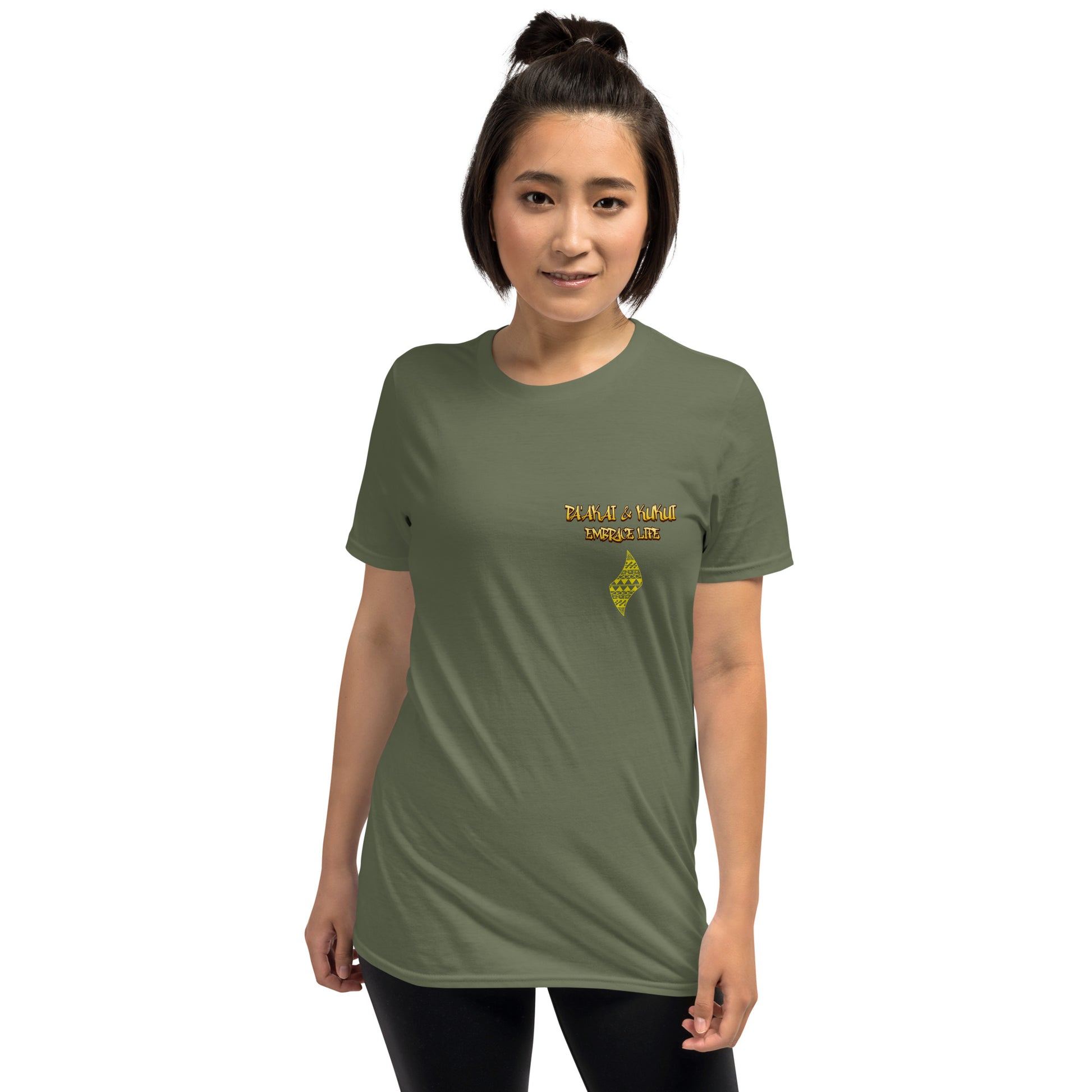 Blue Waves Short-Sleeve Unisex T-Shirt T-shirt Pa'akai & Kukui Military Green S