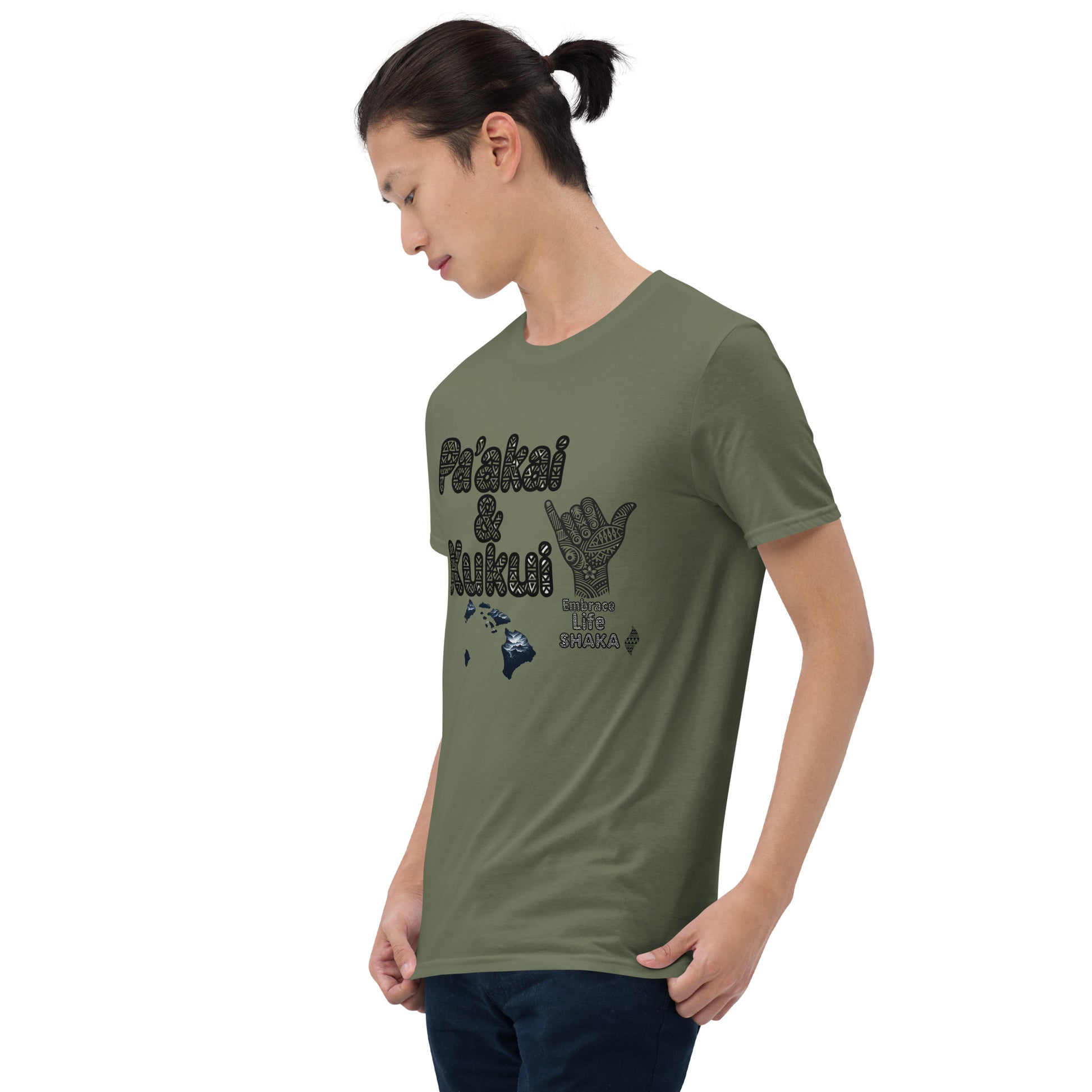 Embrace Life Shaka T-Shirt T-shirt Pa'akai & Kukui