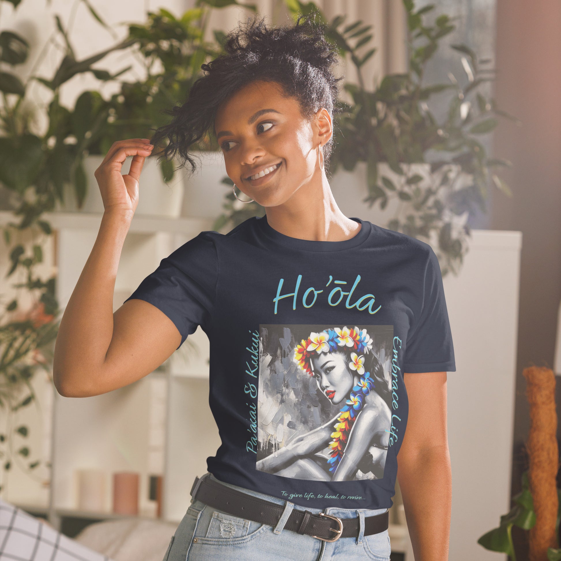 Aloha Wahine Hawai'i T-Shirt T-shirt Pa'akai & Kukui