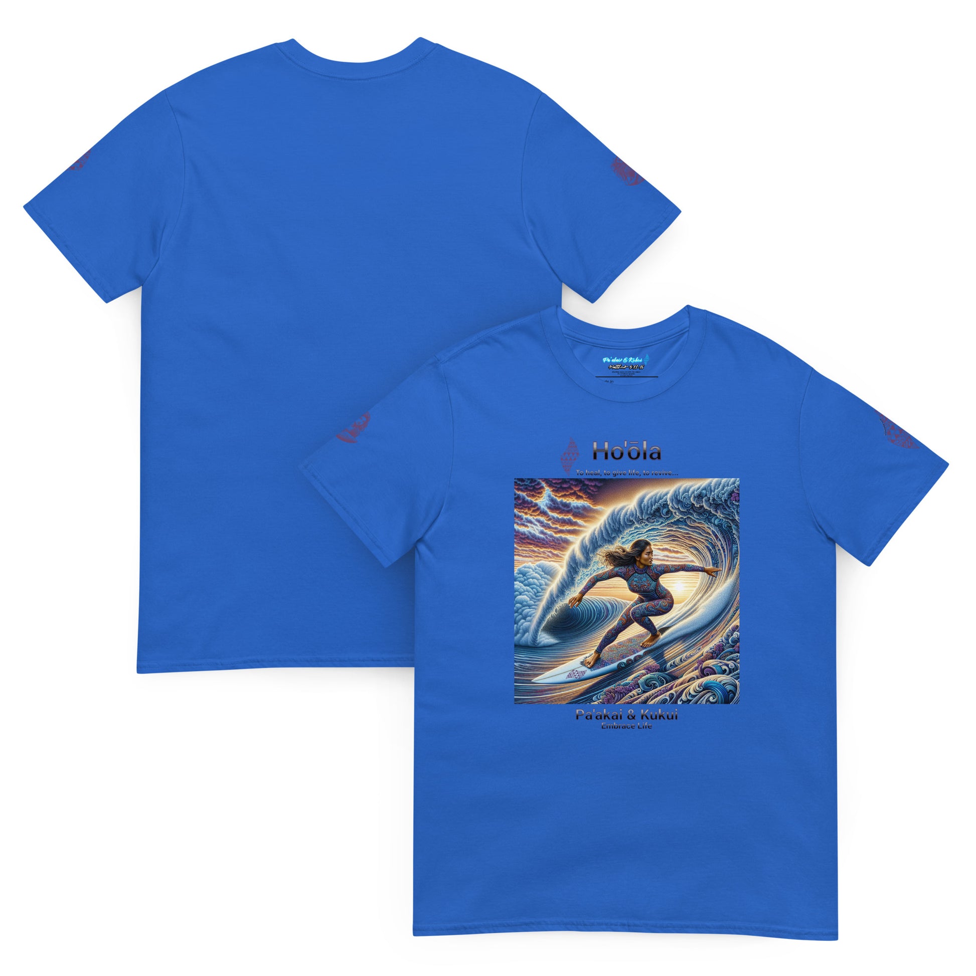 Wahine Surfing T-Shirt T-shirt Pa'akai & Kukui