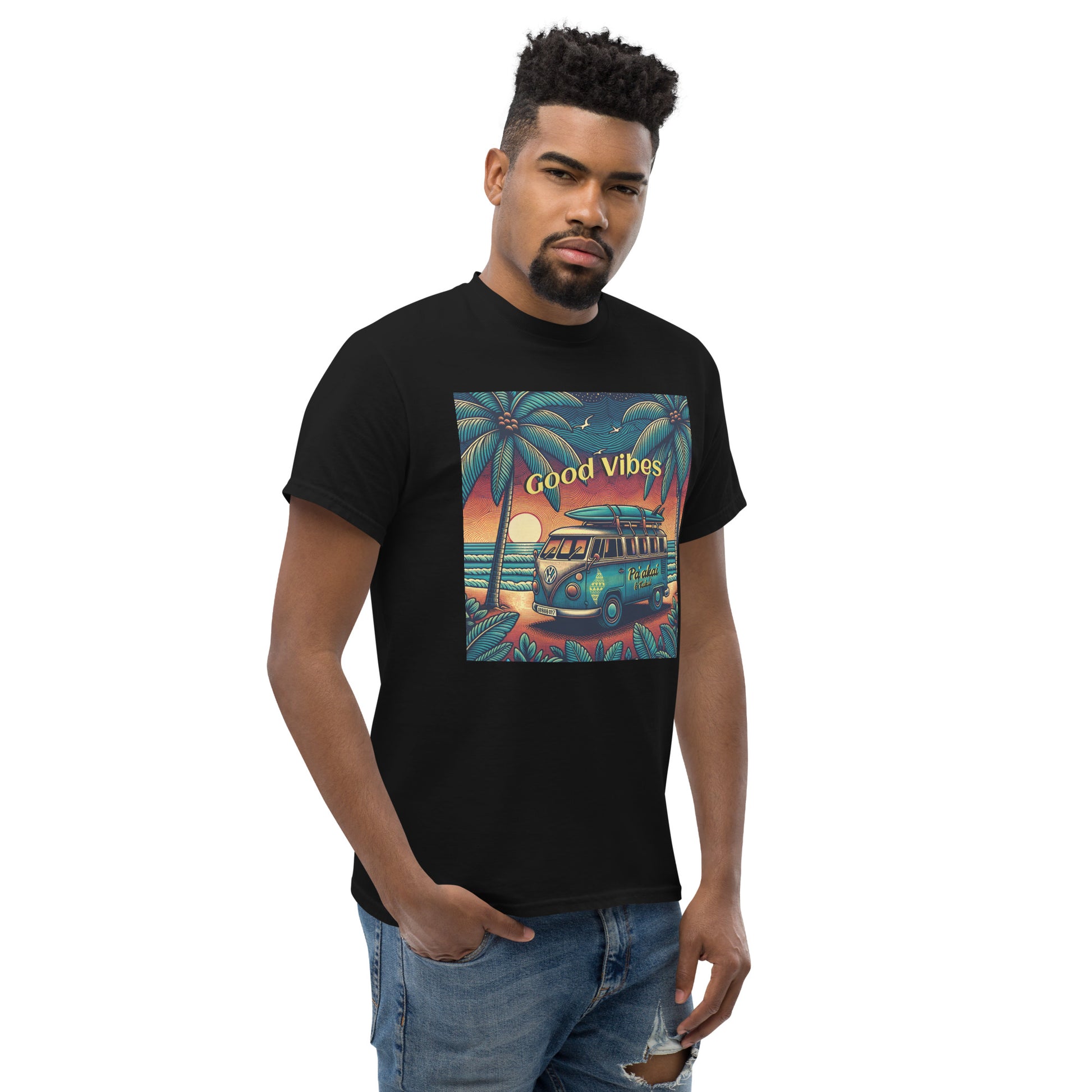 VW Good Vibes - Unisex classic tee T-shirt Pa'akai & Kukui Black S
