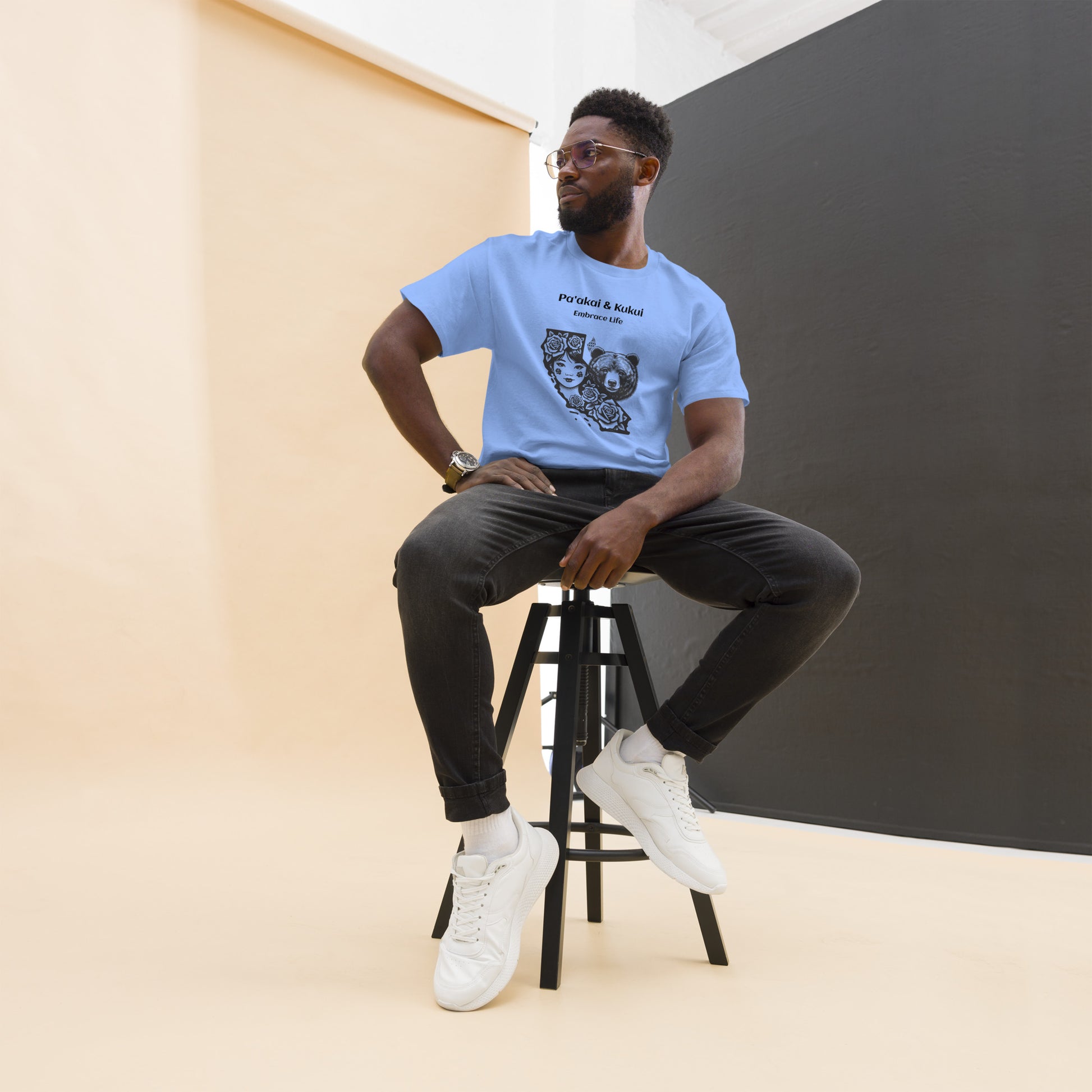 Embrace Life Cali T-shirt T-shirt Pa'akai & Kukui Carolina Blue S