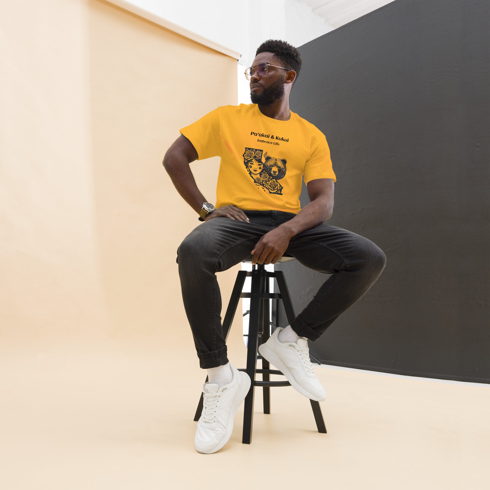 Embrace Life Cali T-shirt T-shirt Pa'akai & Kukui Gold S