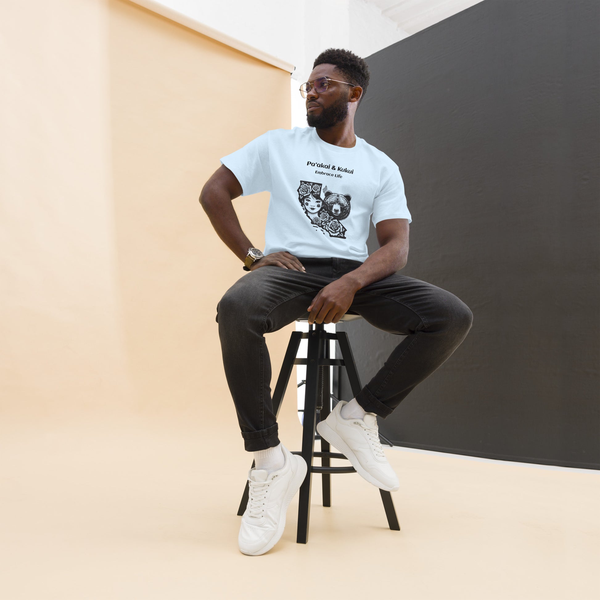 Embrace Life Cali T-shirt T-shirt Pa'akai & Kukui Light Blue S