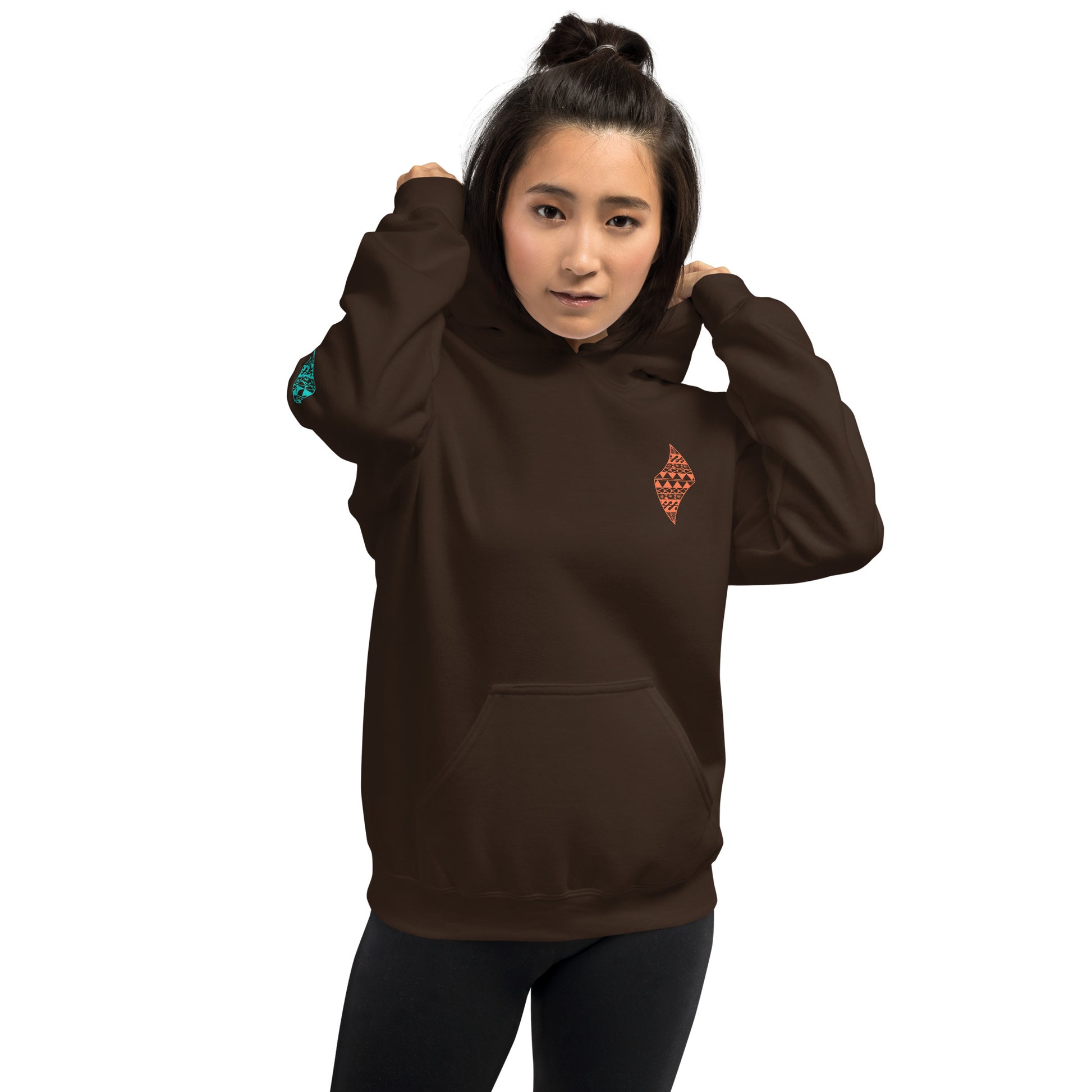 Tribal Sea Turtle Hoodie Pullover Hoodie Pa'akai & Kukui