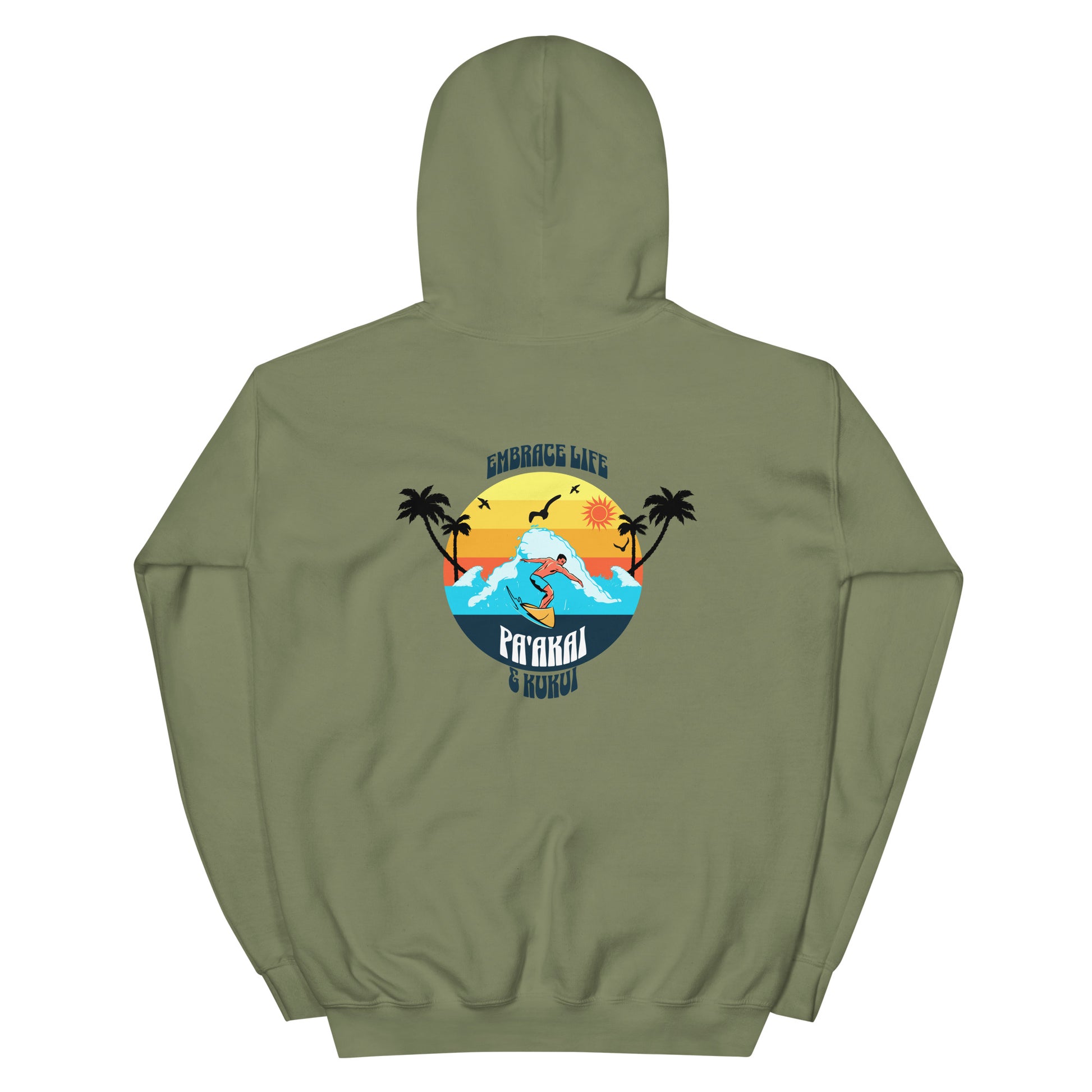 Embrace Life Hoodie Pullover Hoodie Pa'akai & Kukui