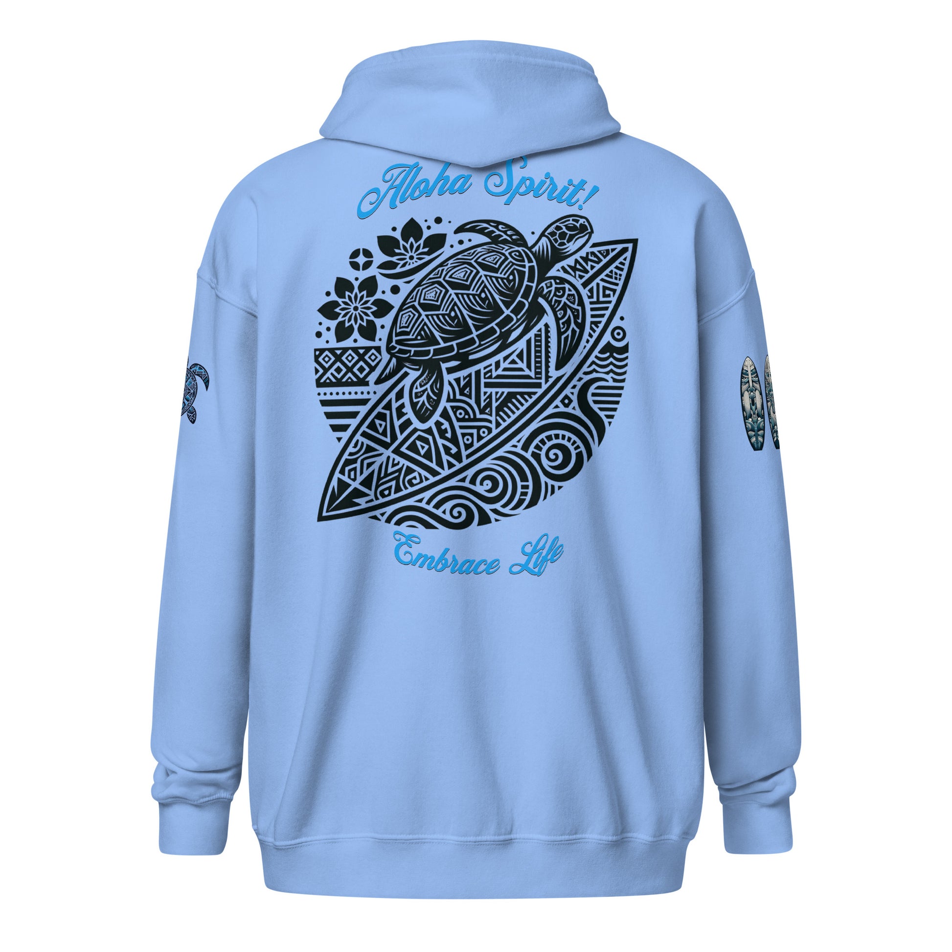 Aloha Spirit heavy blend zip hoodie Pullover Hoodie Pa'akai & Kukui