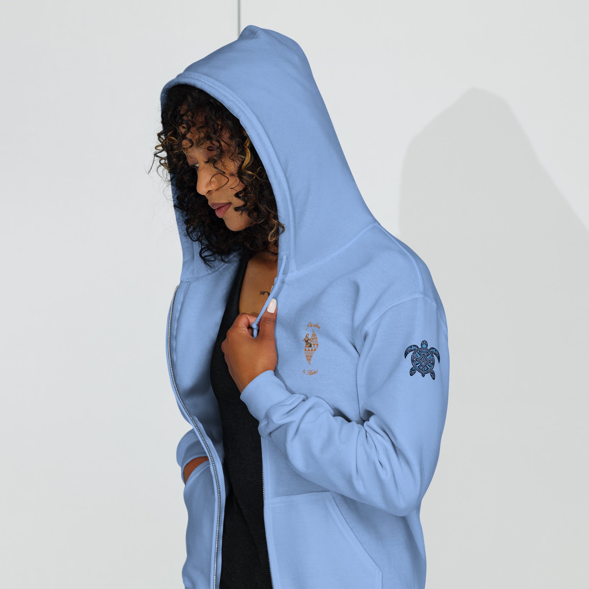 Aloha Spirit heavy blend zip hoodie Pullover Hoodie Pa'akai & Kukui