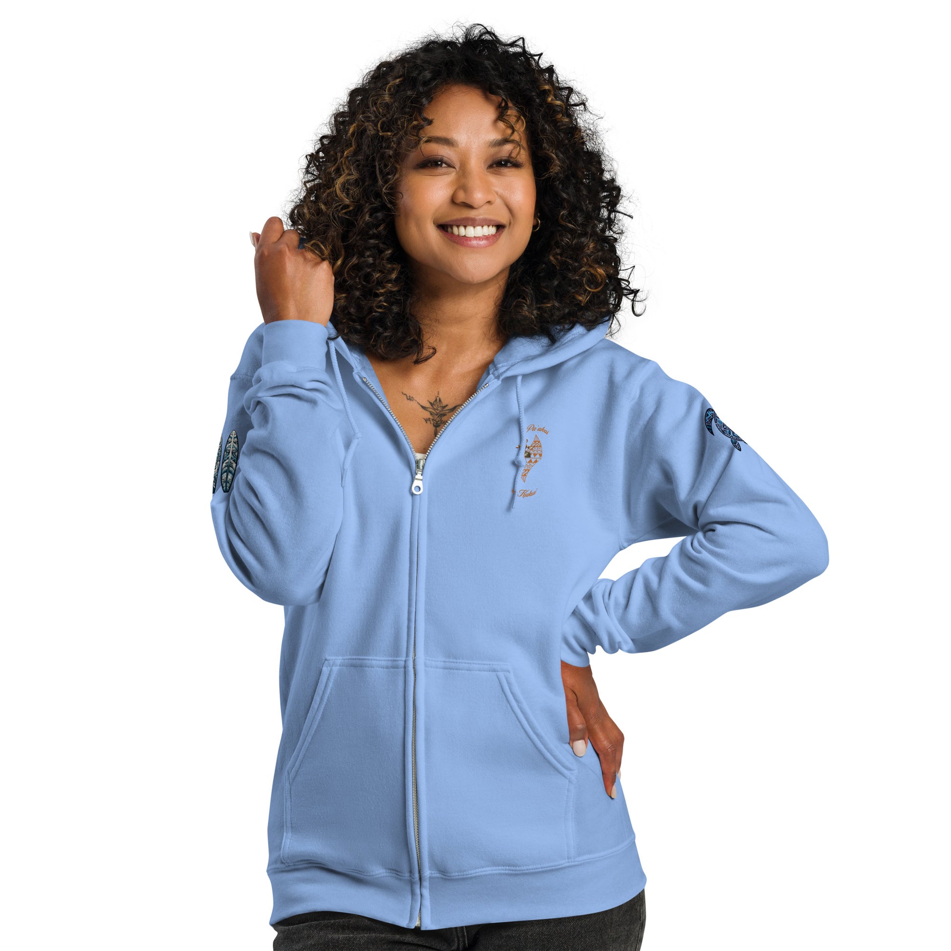 Aloha Spirit heavy blend zip hoodie Pullover Hoodie Pa'akai & Kukui