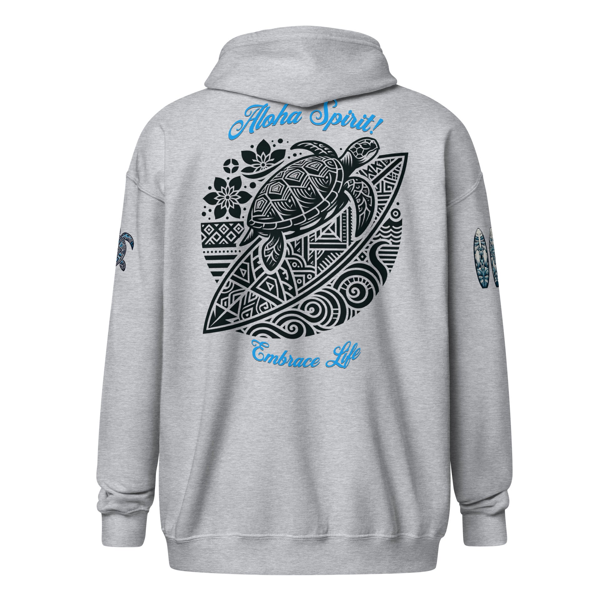 Aloha Spirit heavy blend zip hoodie Pullover Hoodie Pa'akai & Kukui