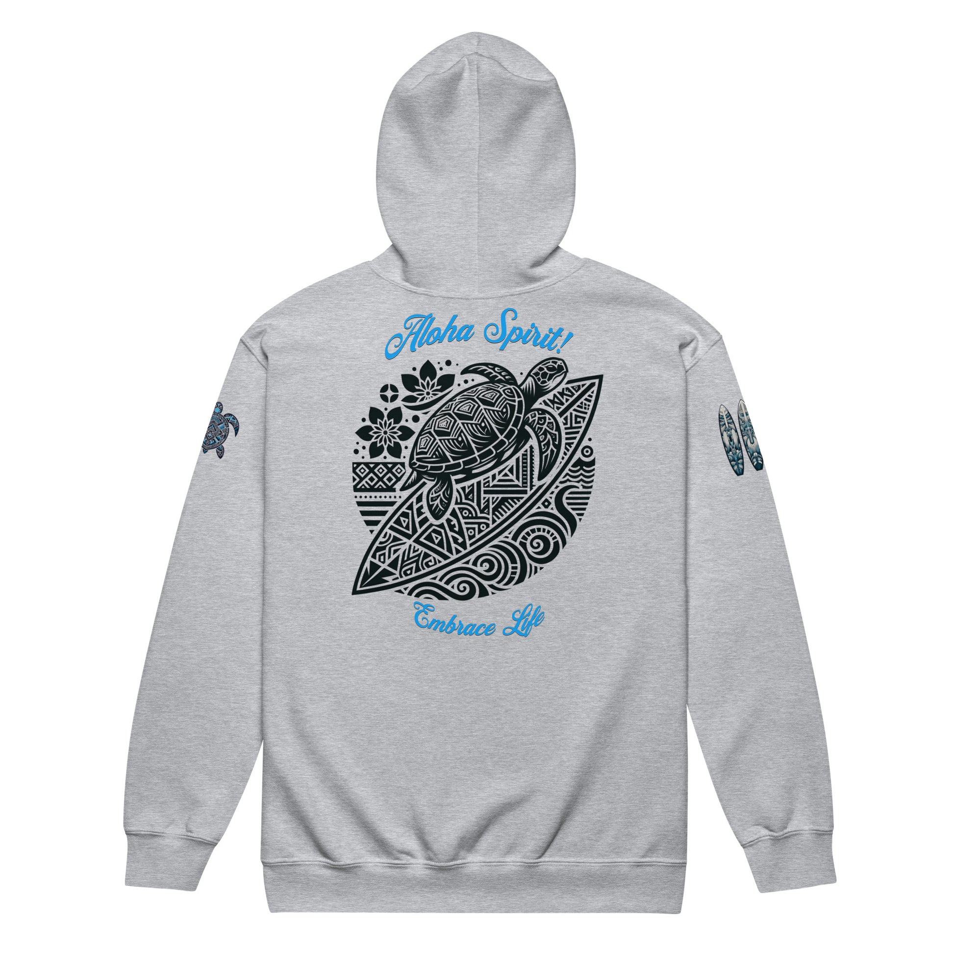 Aloha Spirit heavy blend zip hoodie Pullover Hoodie Pa'akai & Kukui