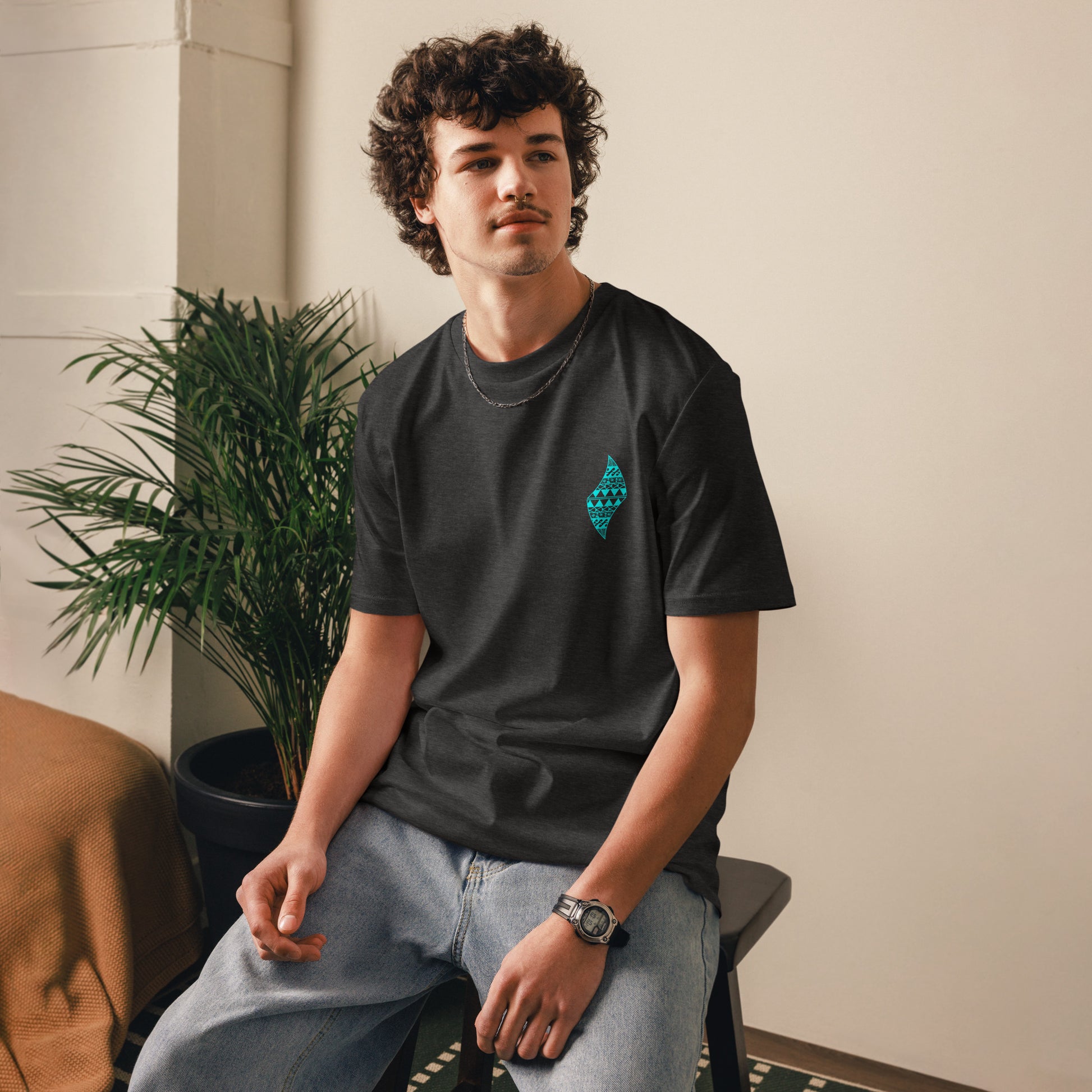 Pa'akai & Kukui Logo - Unisex organic cotton t-shirt T-shirt Pa'akai & Kukui Dark Heather Grey S