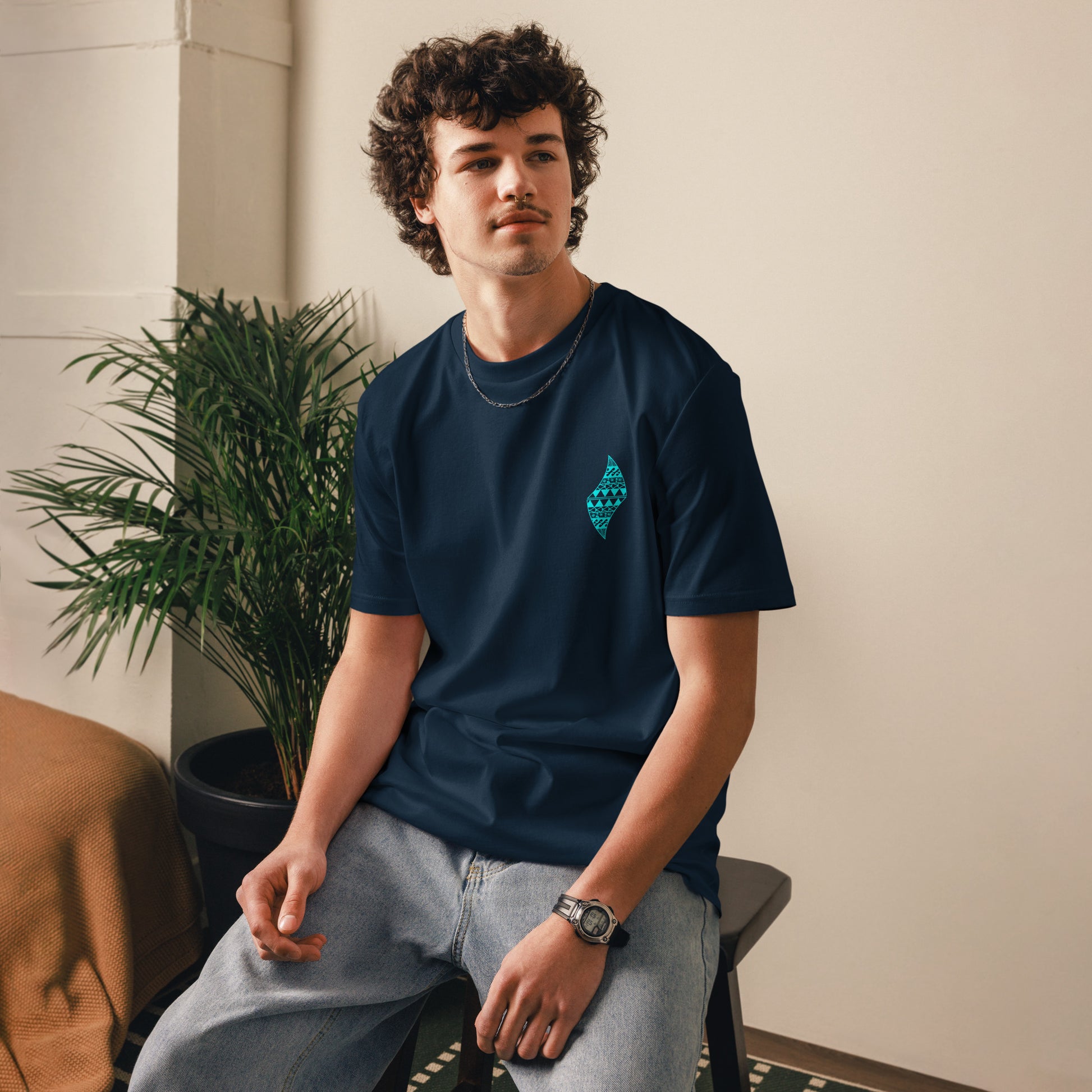 Pa'akai & Kukui Logo - Unisex organic cotton t-shirt T-shirt Pa'akai & Kukui French Navy S