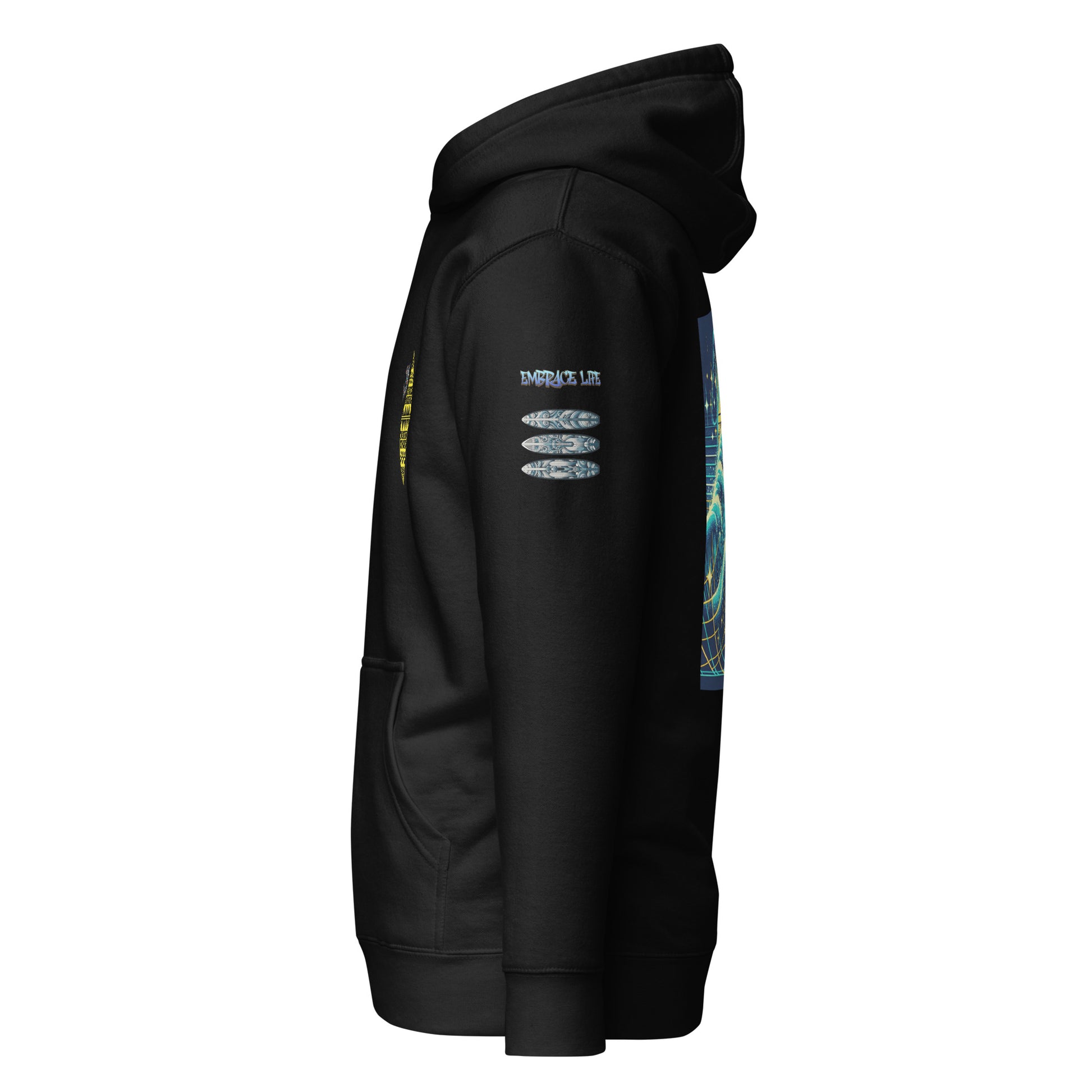 Blue Waves Unisex Hoodie Pullover Hoodie Pa'akai & Kukui