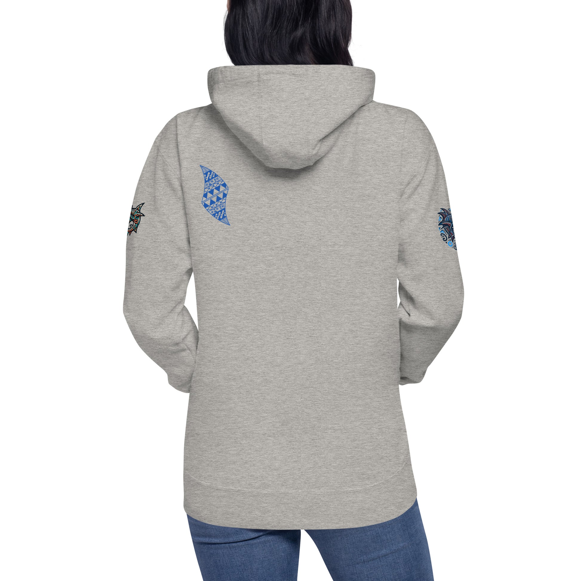 Tribal Shark Unisex Hoodie Pullover Hoodie Pa'akai & Kukui