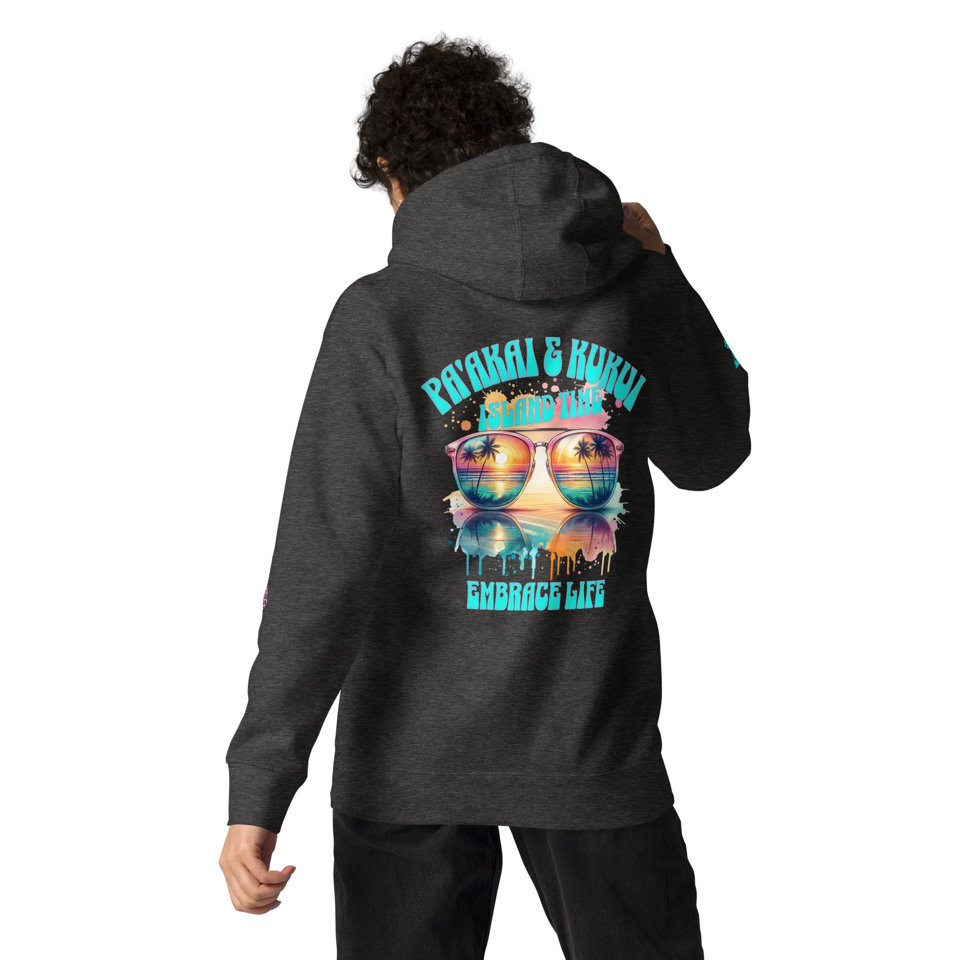 Island Time Hoodie Pullover Hoodie Pa'akai & Kukui