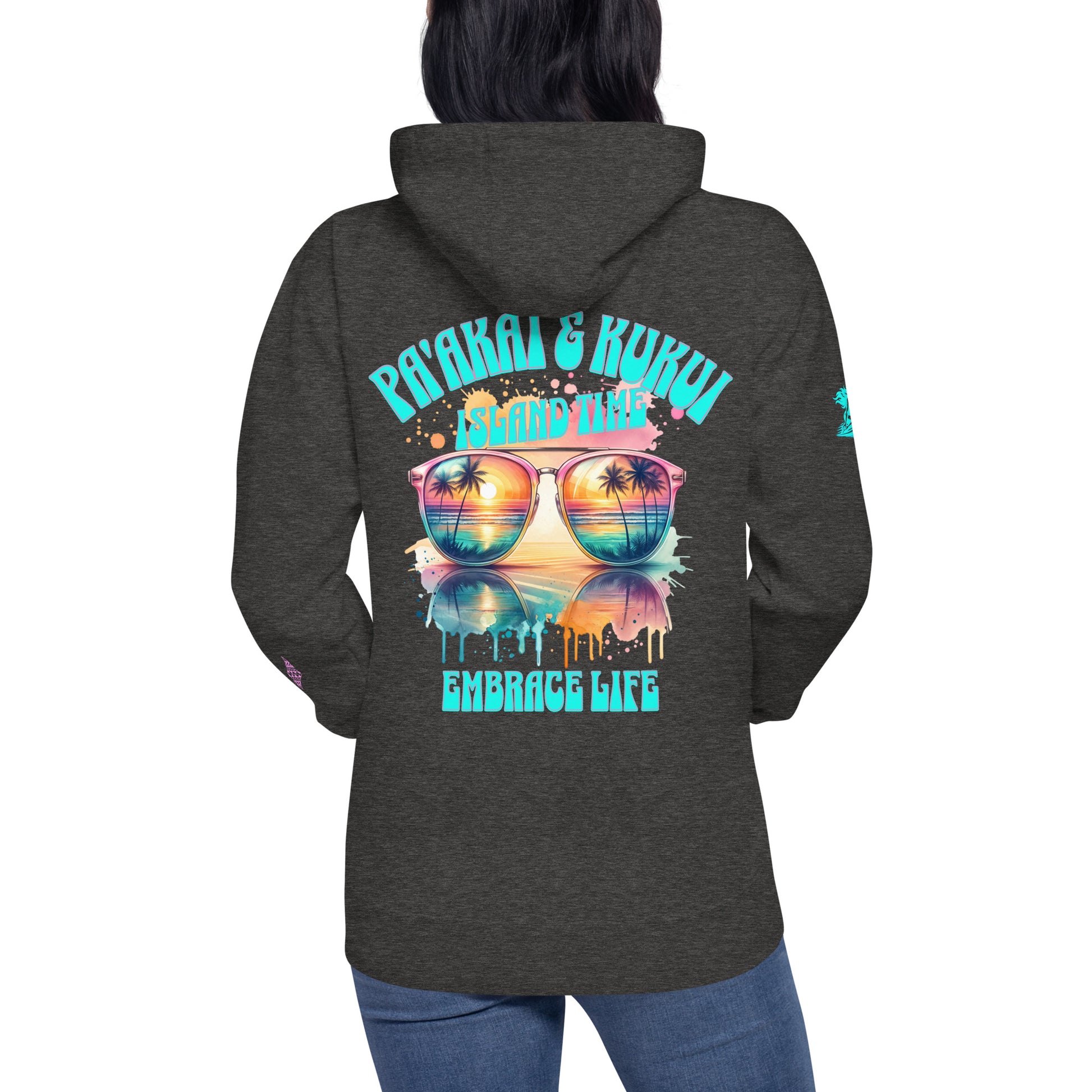 Island Time Hoodie Pullover Hoodie Pa'akai & Kukui