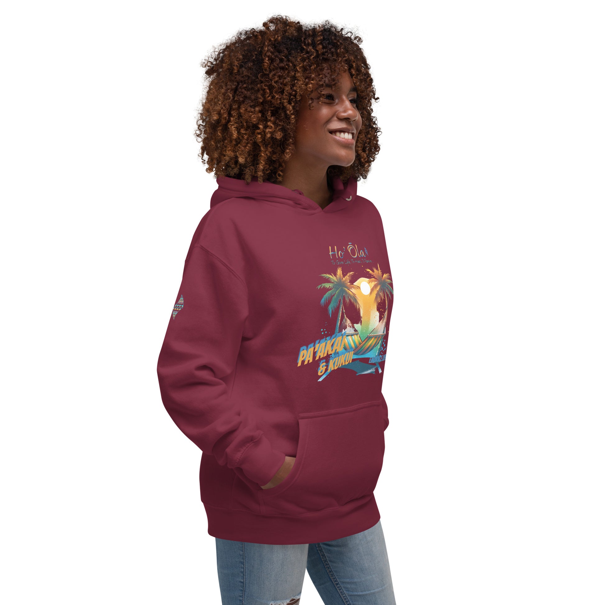 Beach Life Hoodie Pullover Hoodie Pa'akai & Kukui