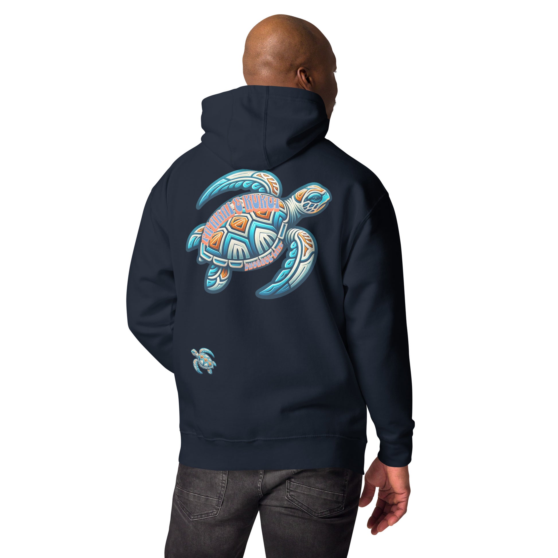 Tribal Sea Turtle Unisex Hoodie Pullover Hoodie Pa'akai & Kukui