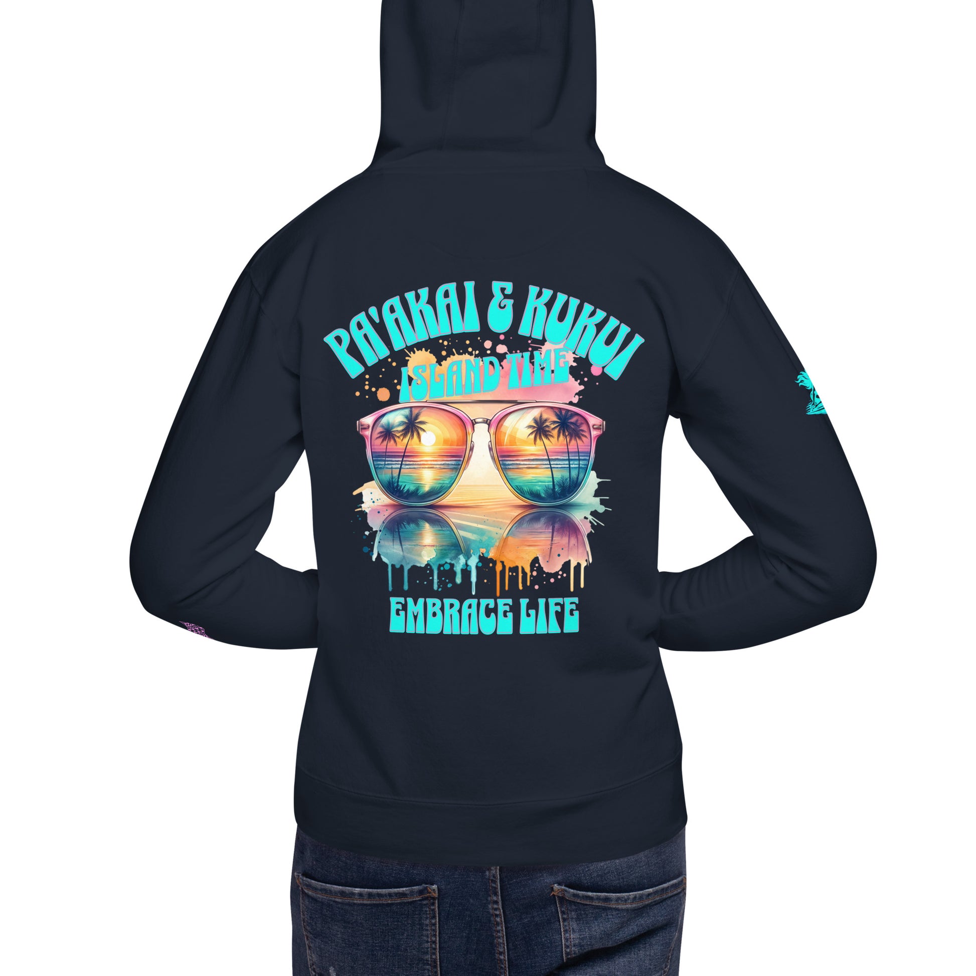 Island Time Hoodie Pullover Hoodie Pa'akai & Kukui